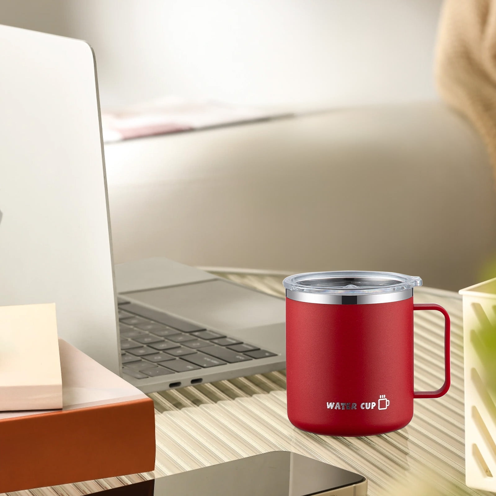 Insulated Coffee Mug with Handle & Lid - 17oz Stainless Steel Travel Tumbler, Double Wall Vacuum (Black) by PALIFEUR 08_【Leak-Proof Upgrade】 360° Spill-Proof Sealed Coffee Mug - Image 8