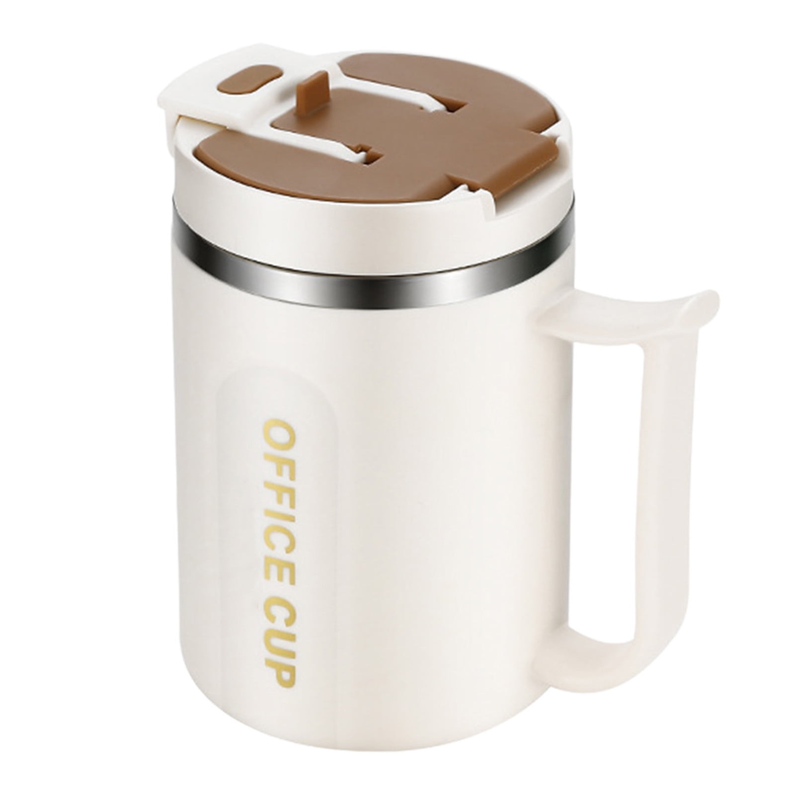Insulated Coffee Mug with Handle & Lid - 17oz Stainless Steel Travel Tumbler, Double Wall Vacuum (Black) by PALIFEUR 15_【Student Favorite】 Creative College Style Coffee Mug - Image 3