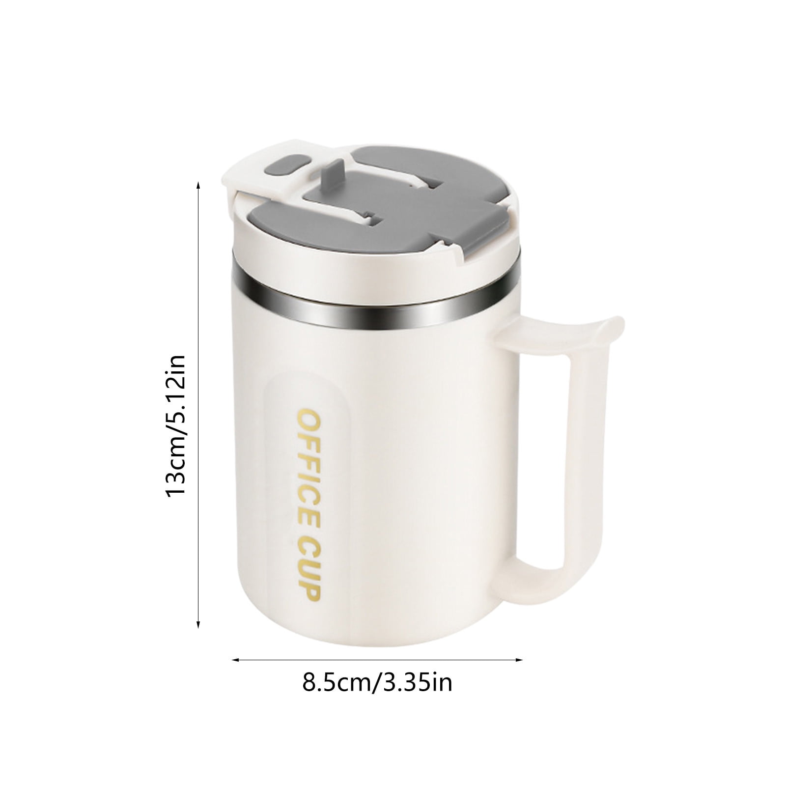 Insulated Coffee Mug with Handle & Lid - 17oz Stainless Steel Travel Tumbler, Double Wall Vacuum (Black) by PALIFEUR 16_【Perfect Gift】 Premium Gift Box Coffee Mug Set - Image 4