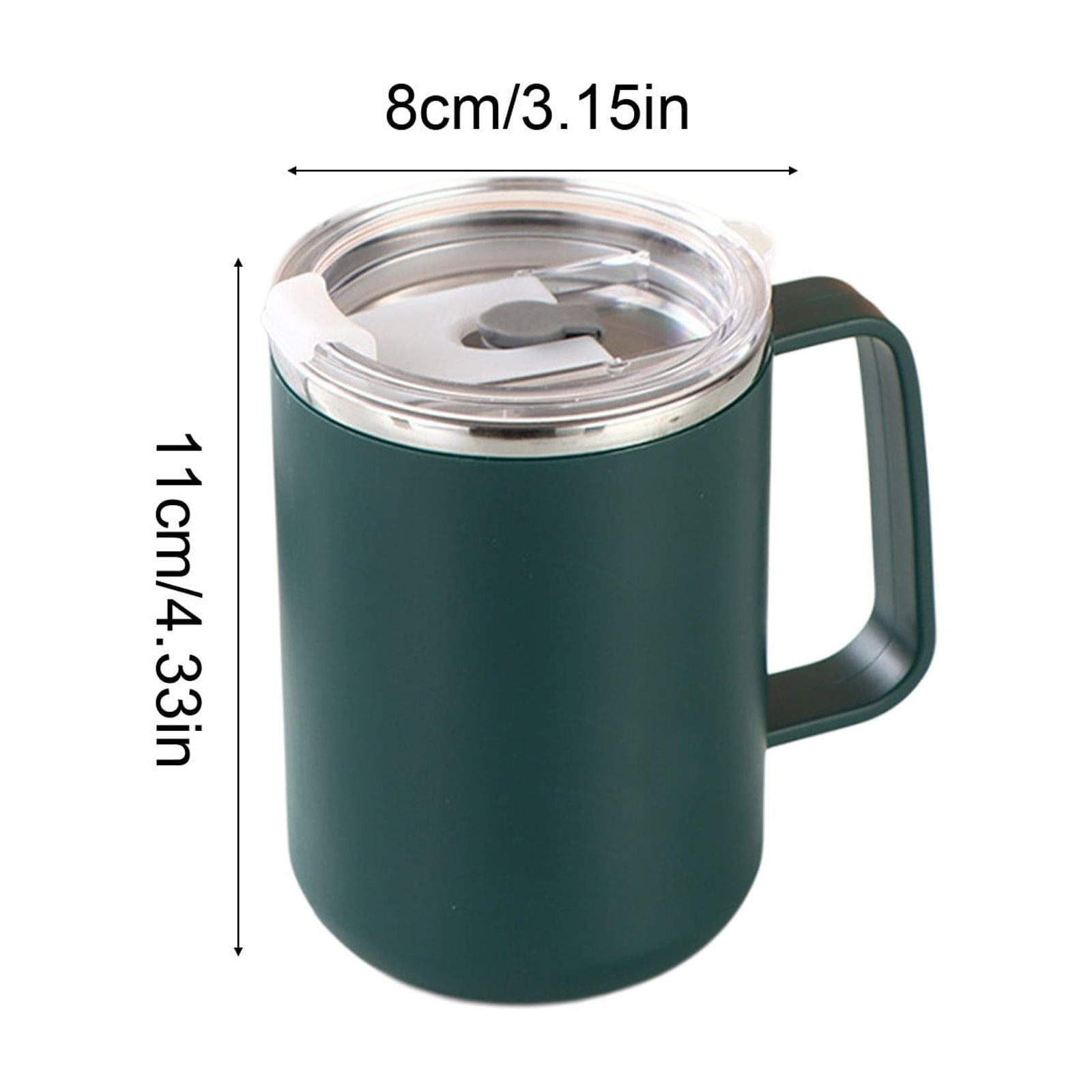 Insulated Coffee Mug with Handle & Lid - 17oz Stainless Steel Travel Tumbler, Double Wall Vacuum (Black) by PALIFEUR 23_【Discounted】 Now at a Lower Price - Limited Time Only! - Image 4