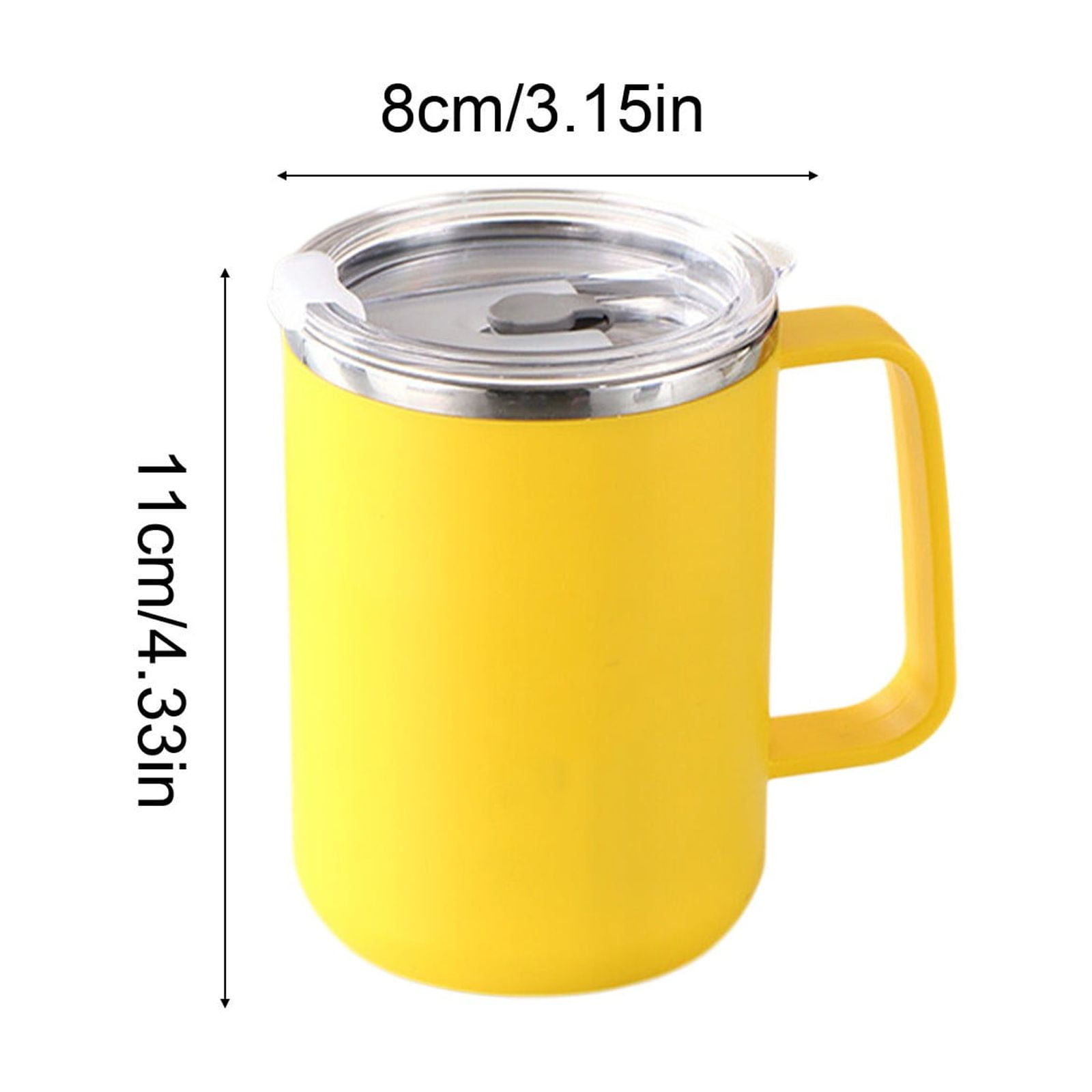 Insulated Coffee Mug with Handle & Lid - 17oz Stainless Steel Travel Tumbler, Double Wall Vacuum (Black) by PALIFEUR 26_【Certified Quality】 International Food Safety Certified Coffee Cup - Image 4