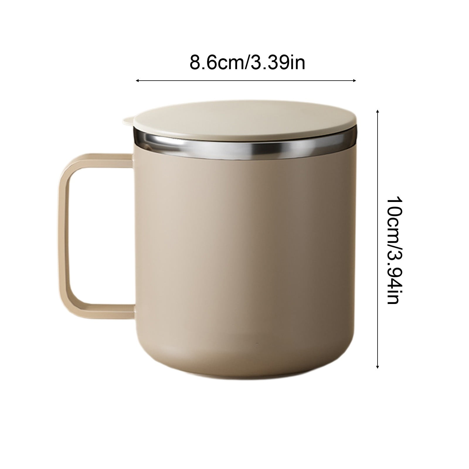 Insulated Coffee Mug with Handle & Lid - 17oz Stainless Steel Travel Tumbler, Double Wall Vacuum (Black) by PALIFEUR 29_【Top Seller】 Annual Bestseller Coffee Mug - Image 4