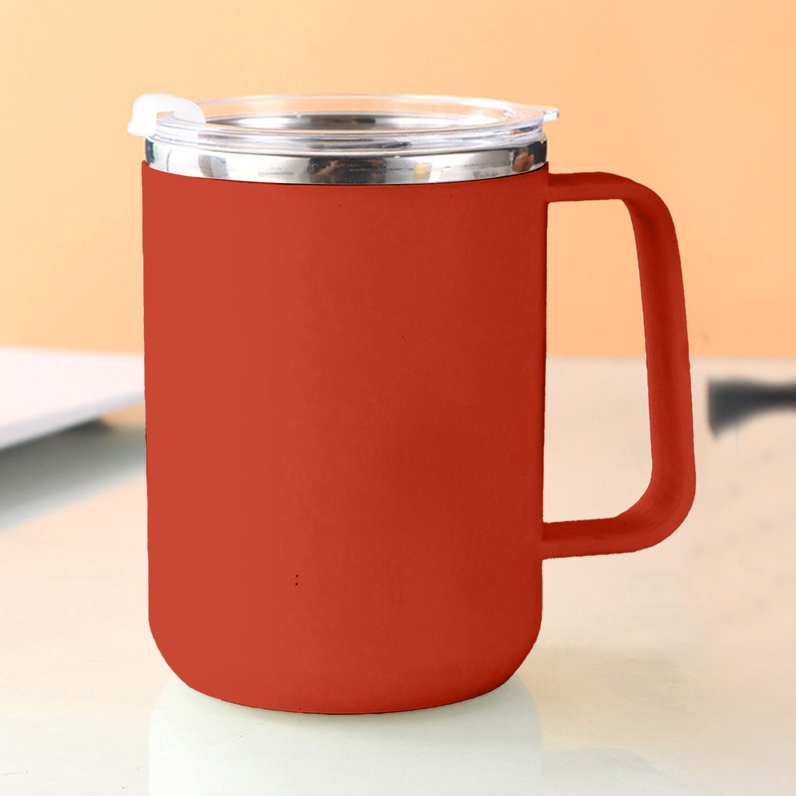Tyidzon Insulated Coffee Mug, 20oz Stainless Steel Tumbler with Slider Lid Travel Coffee Cups with Handle for Camping Office Home, Blue Y_#Red - Image 6