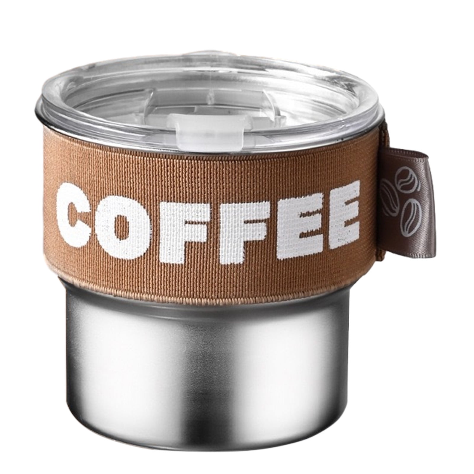 Tyidzon Insulated Coffee Mug, 20oz Stainless Steel Tumbler with Slider Lid Travel Coffee Cups with Handle for Camping Office Home, Blue ZA_#Brown - Image 2