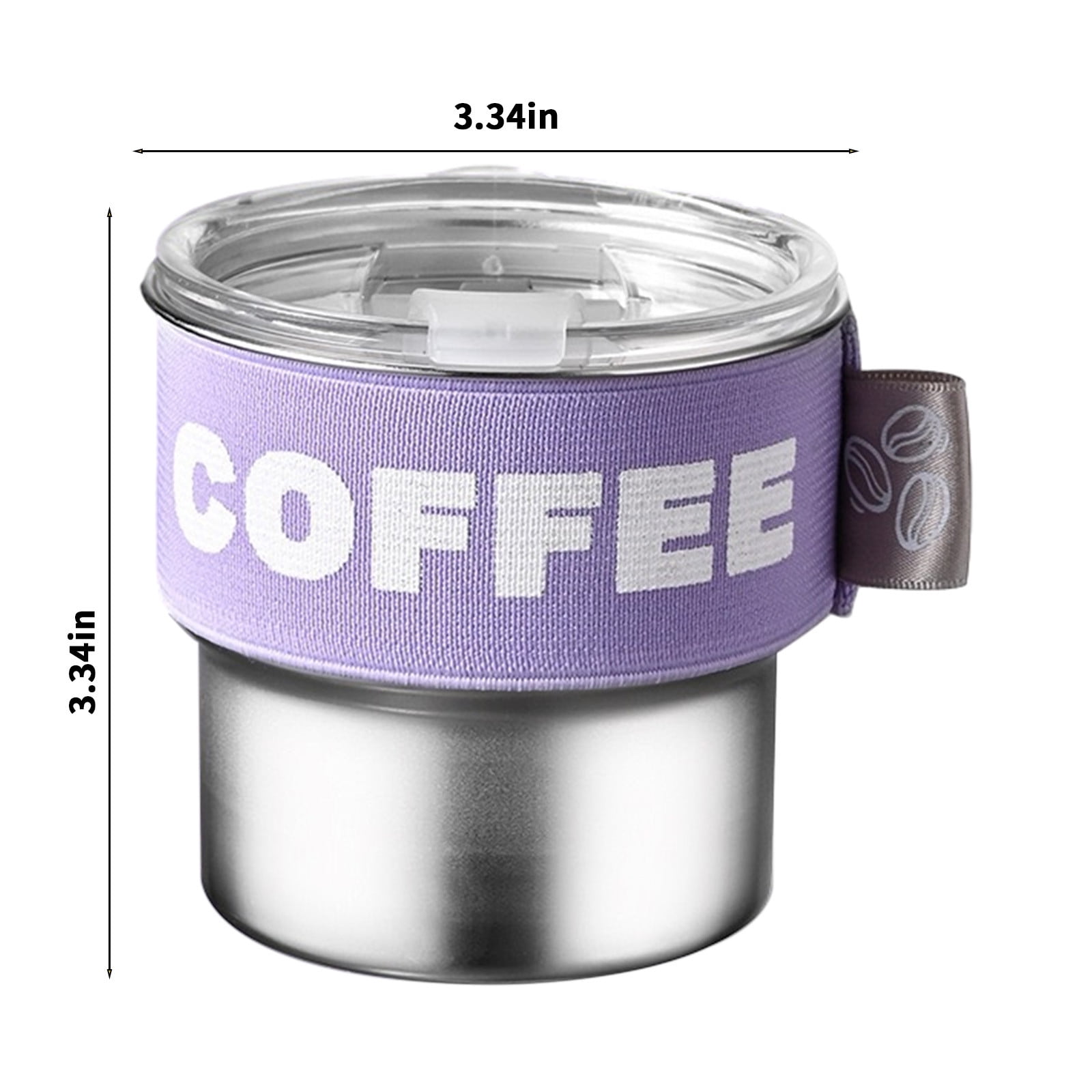 Tyidzon Insulated Coffee Mug, 20oz Stainless Steel Tumbler with Slider Lid Travel Coffee Cups with Handle for Camping Office Home, Blue ZA_#Purple - Image 3