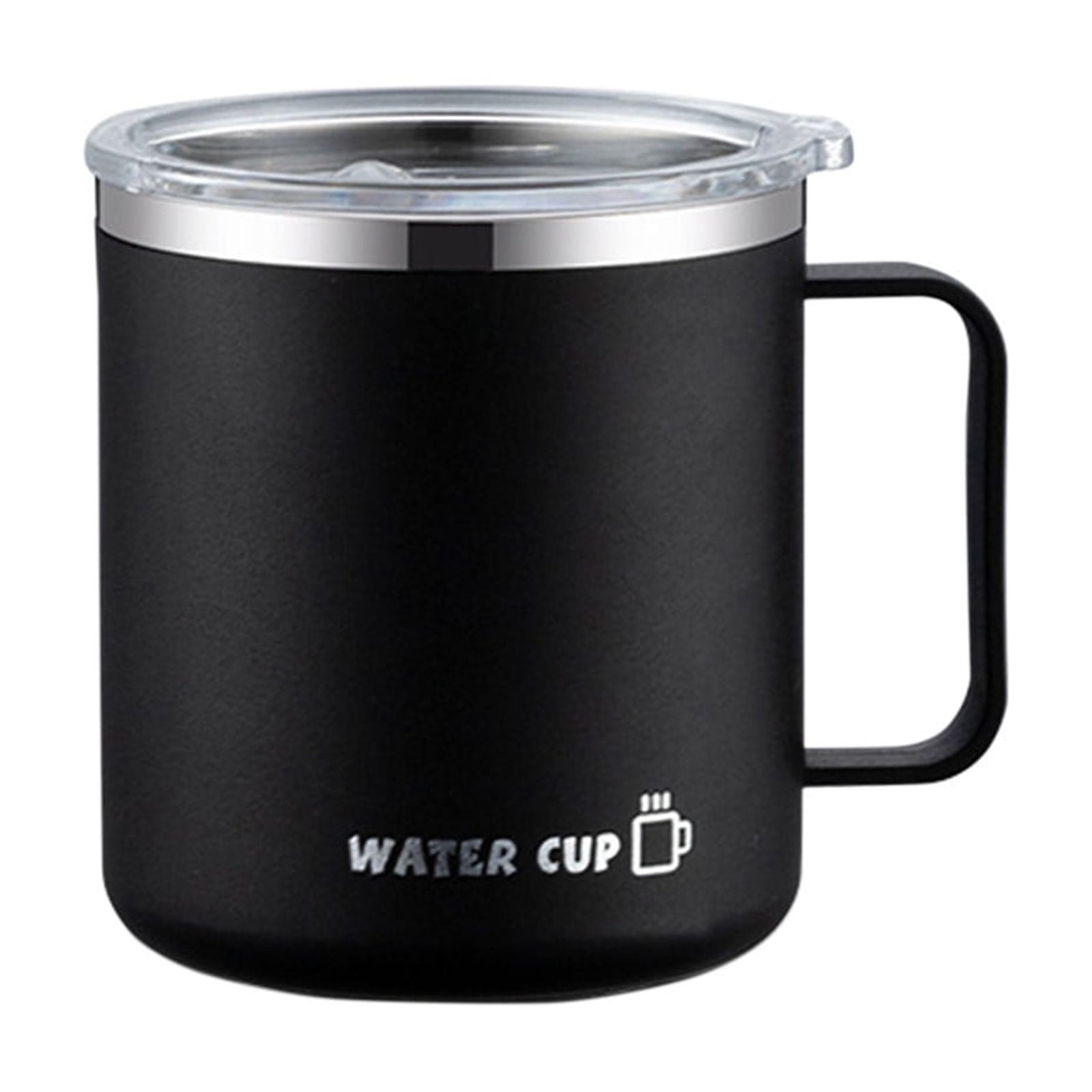 Tyidzon Insulated Coffee Mug, 20oz Stainless Steel Tumbler with Slider Lid Travel Coffee Cups with Handle for Camping Office Home, Blue ZC_#Black - Image 2
