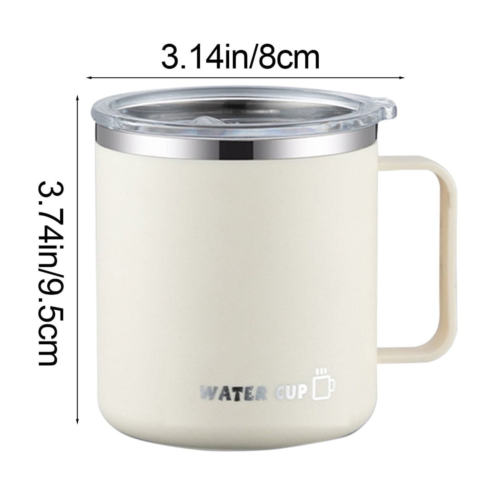 Tyidzon Insulated Coffee Mug, 20oz Stainless Steel Tumbler with Slider Lid Travel Coffee Cups with Handle for Camping Office Home, Blue ZC_#White - Image 3