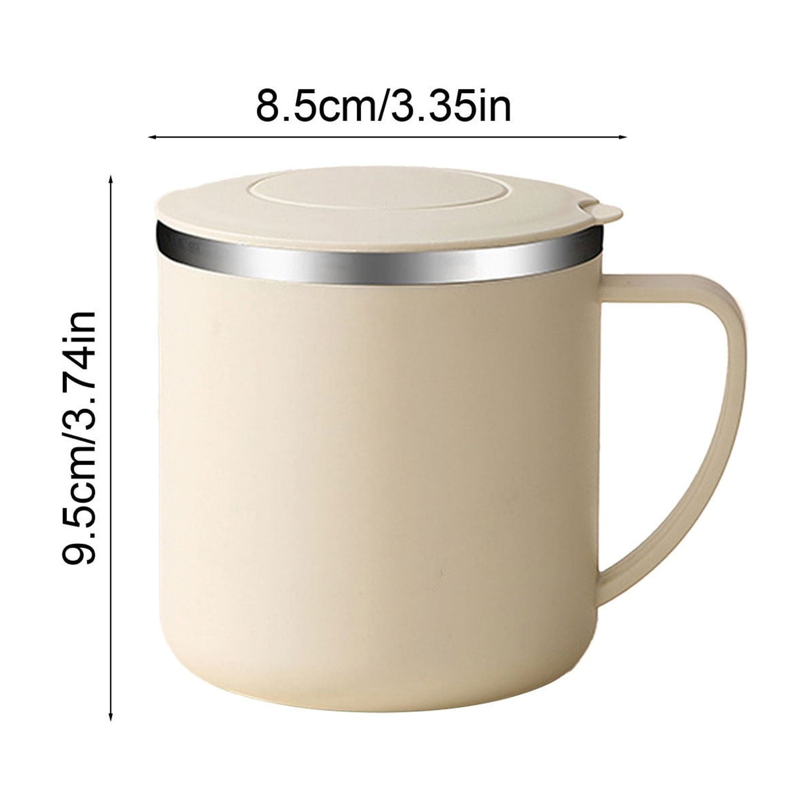 Tyidzon Insulated Coffee Mug, 20oz Stainless Steel Tumbler with Slider Lid Travel Coffee Cups with Handle for Camping Office Home, Blue ZD_#White - Image 3