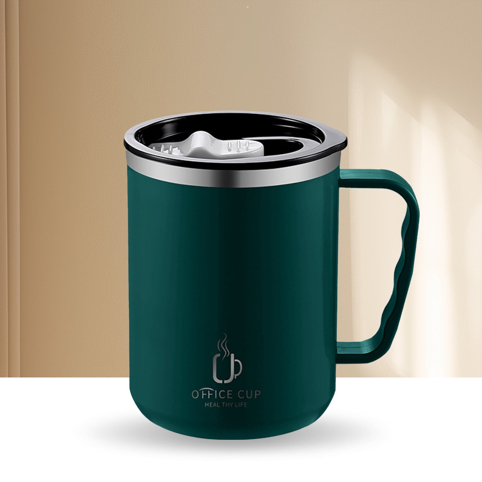 Tyidzon Insulated Coffee Mug, 20oz Stainless Steel Tumbler with Slider Lid Travel Coffee Cups with Handle for Camping Office Home, Blue ZE_#Green - Image 4