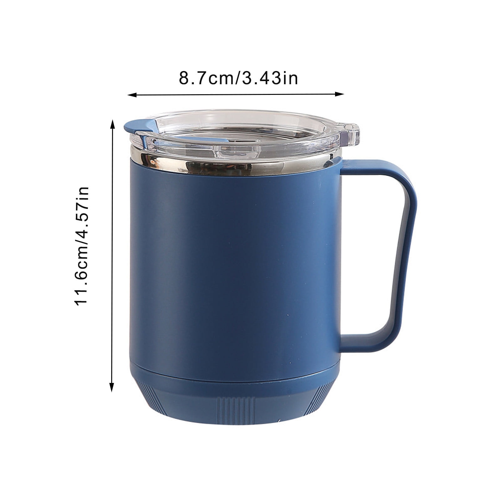 Tyidzon Insulated Coffee Mug, 20oz Stainless Steel Tumbler with Slider Lid Travel Coffee Cups with Handle for Camping Office Home, Blue ZF_#Blue - Image 3