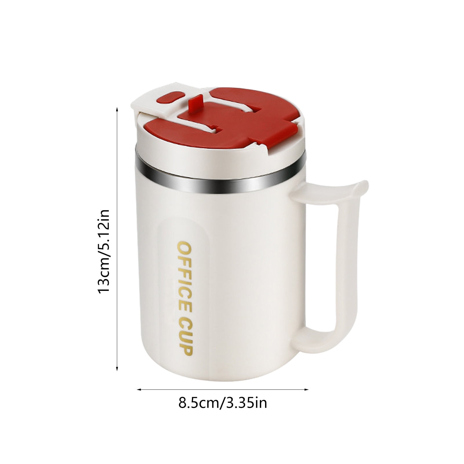 Tyidzon Insulated Coffee Mug, 20oz Stainless Steel Tumbler with Slider Lid Travel Coffee Cups with Handle for Camping Office Home, Blue ZG_#Red - Image 3