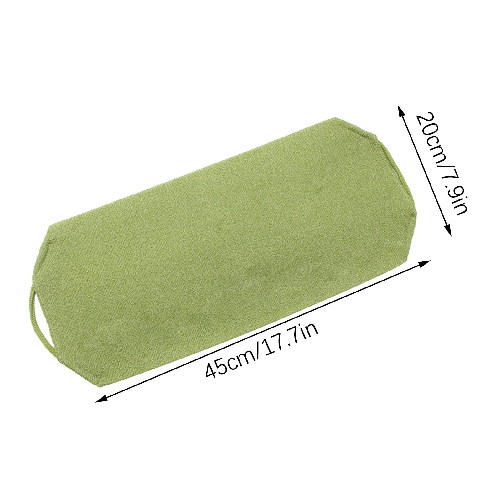 Tyidzon Exfoliating Back Scrubber with Handles, 17.7 Inch Double-Sided Back Exfoliator Body Scrub Towel, Exfoliating Washcloth Bath Tool for Use in Shower, Back Washer to Clean Your Skin for Women Army Green - Image 2