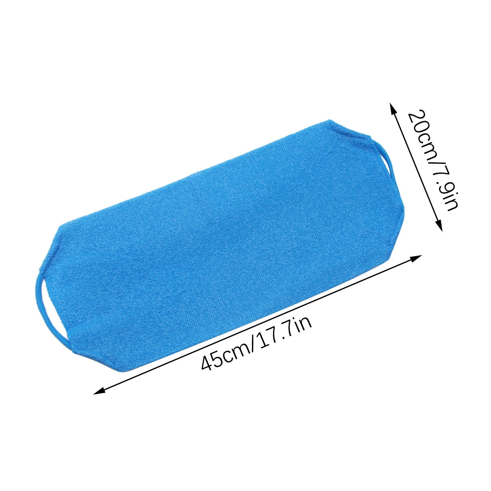 Tyidzon Exfoliating Back Scrubber with Handles, 17.7 Inch Double-Sided Back Exfoliator Body Scrub Towel, Exfoliating Washcloth Bath Tool for Use in Shower, Back Washer to Clean Your Skin for Women Blue - Image 3