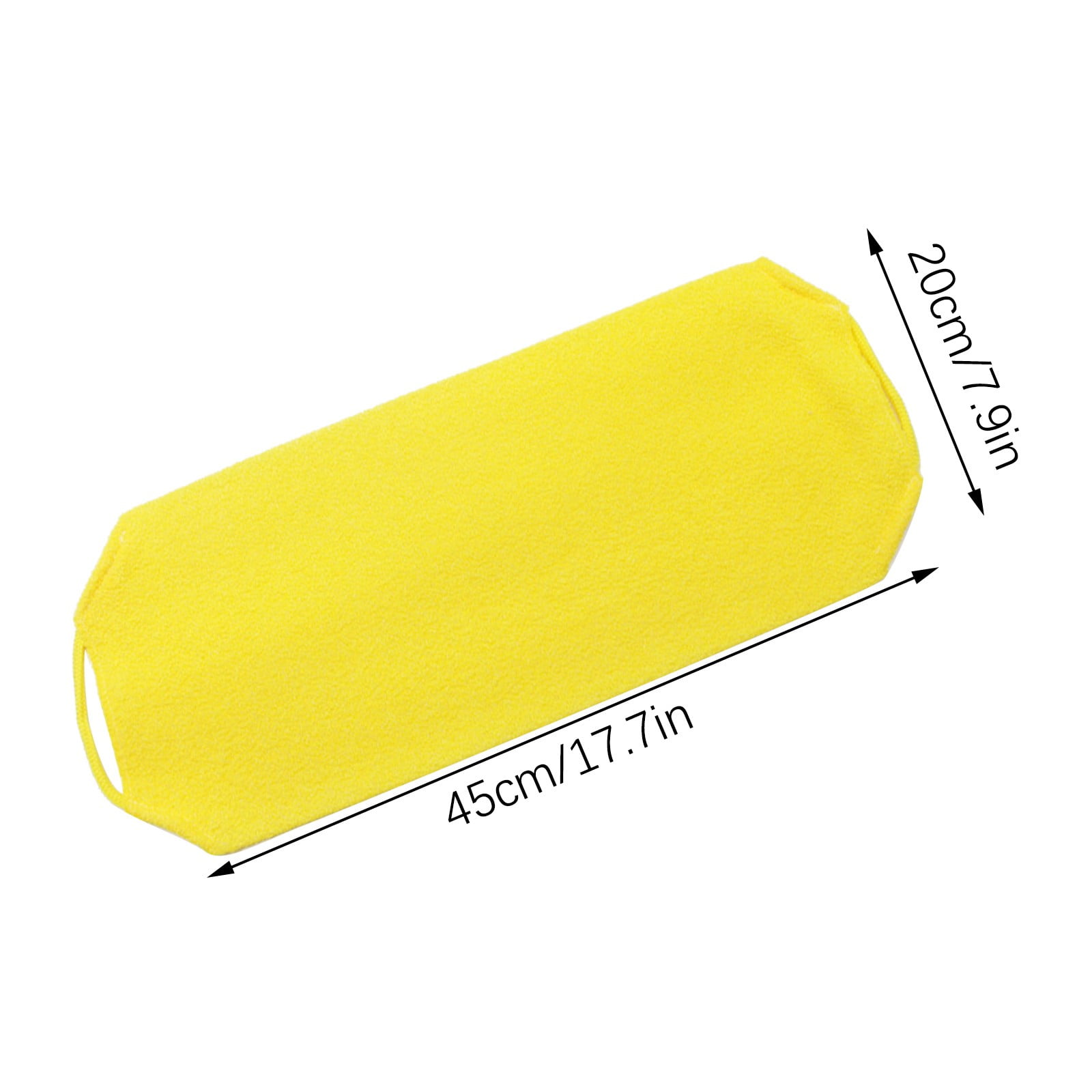 Tyidzon Exfoliating Back Scrubber with Handles, 17.7 Inch Double-Sided Back Exfoliator Body Scrub Towel, Exfoliating Washcloth Bath Tool for Use in Shower, Back Washer to Clean Your Skin for Women Orange - Image 3
