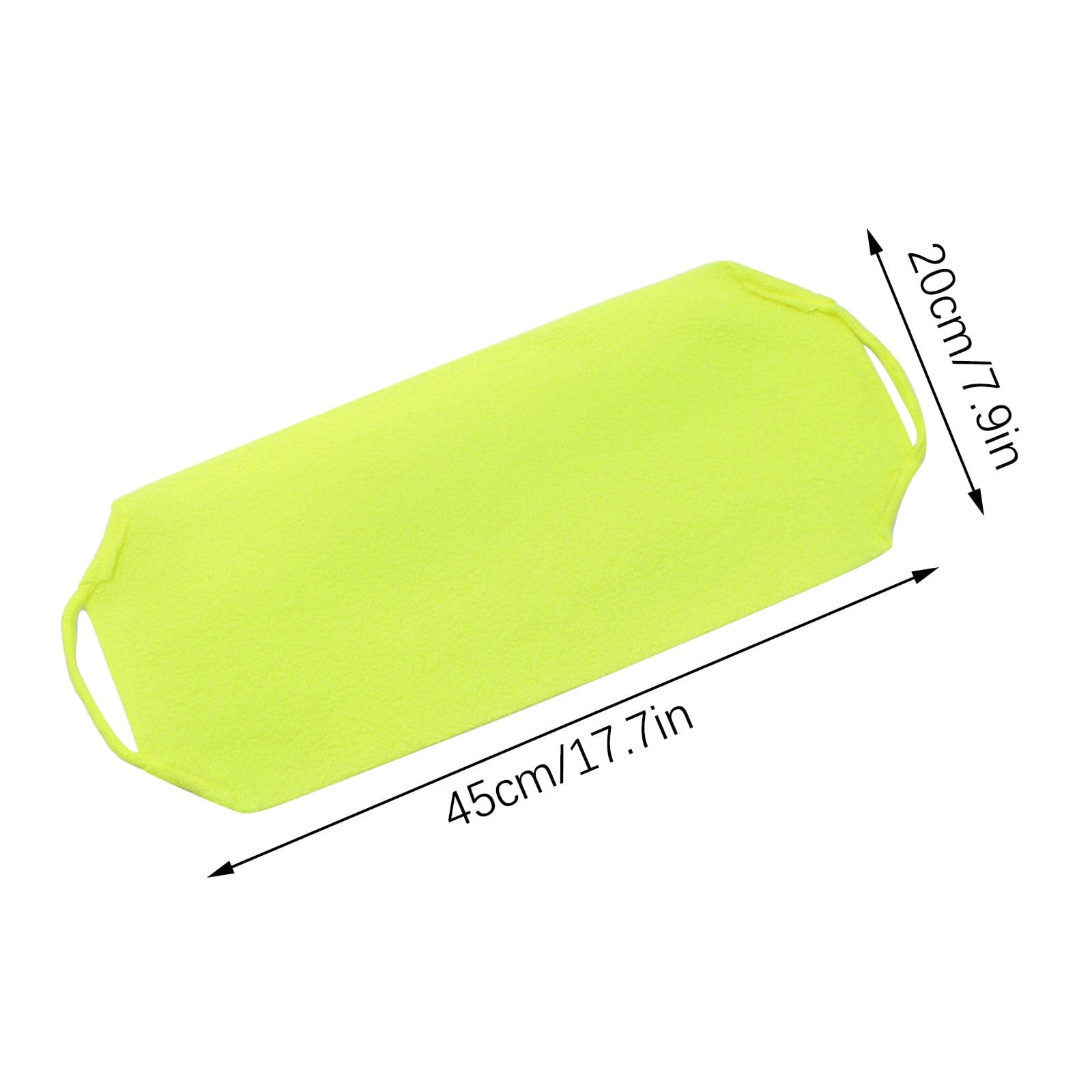 Tyidzon Exfoliating Back Scrubber with Handles, 17.7 Inch Double-Sided Back Exfoliator Body Scrub Towel, Exfoliating Washcloth Bath Tool for Use in Shower, Back Washer to Clean Your Skin for Women Yellow - Image 2
