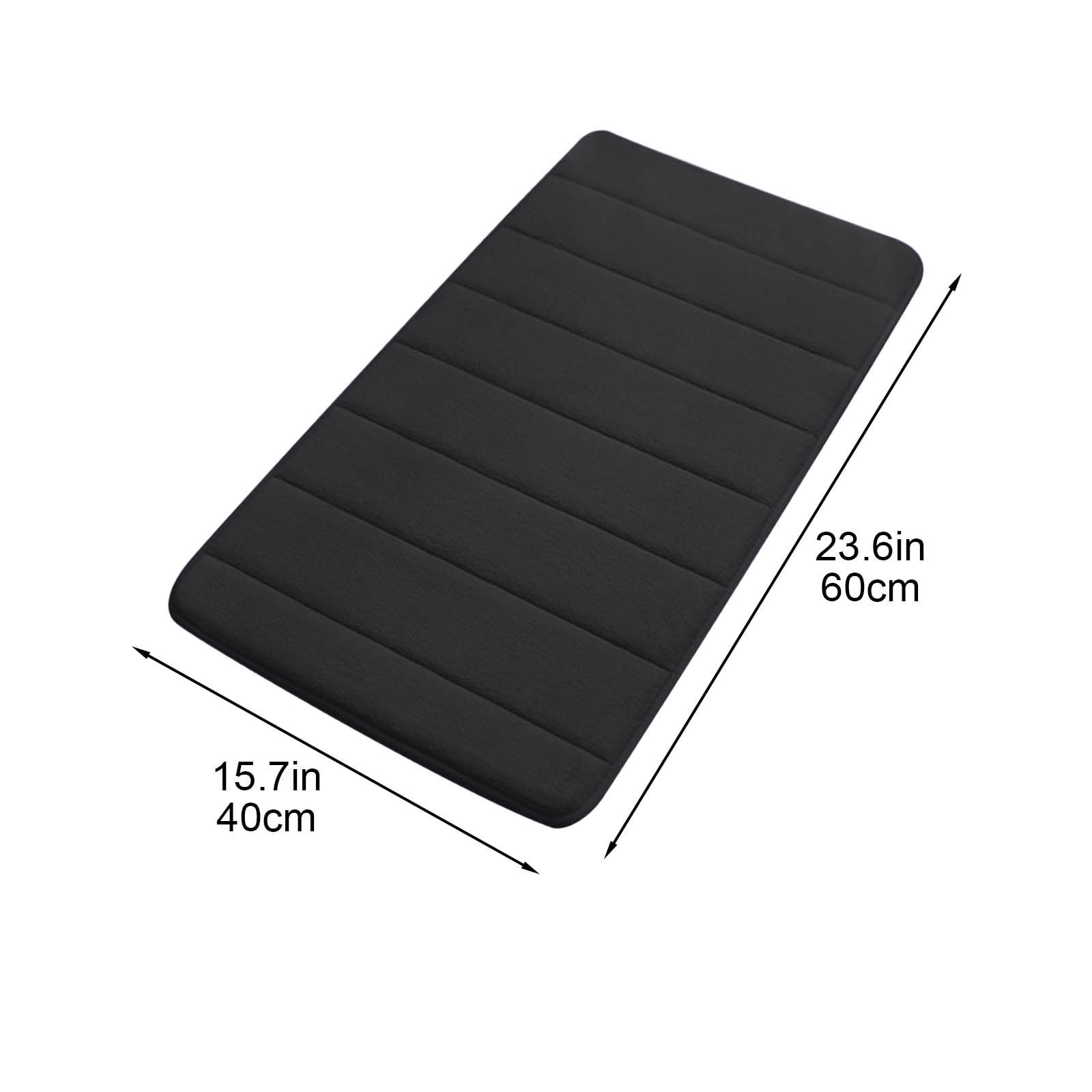 Memory Foam Bath Mat with Cobblestone Design, Super Soft & Quick-Dry Bathroom Rugs, Machine Washable Non-Slip Absorbent Floor Mat for Bathroom Shower Tub, 16x24 Inch by PALIFEUR A - Image 5