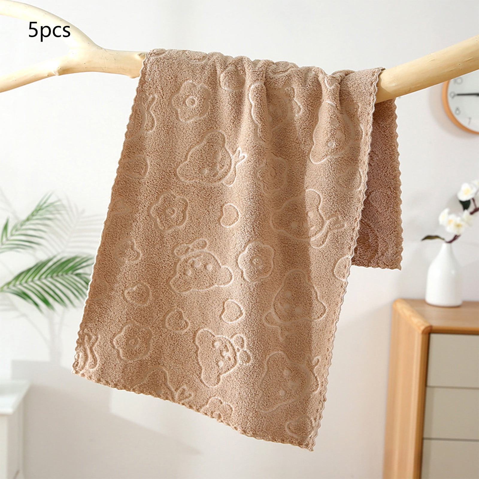 5Pcs Bathroom Hand Towels, 14x30