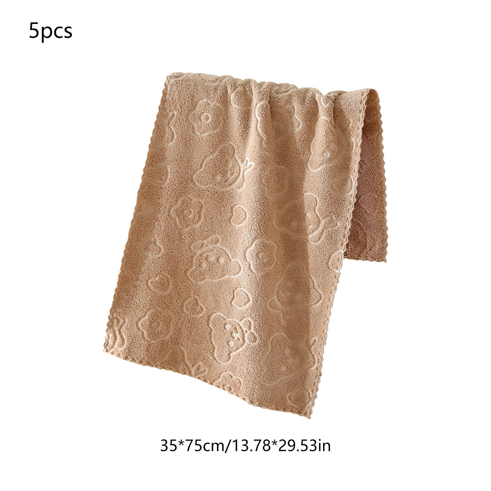 5Pcs Bathroom Hand Towels, 14x30