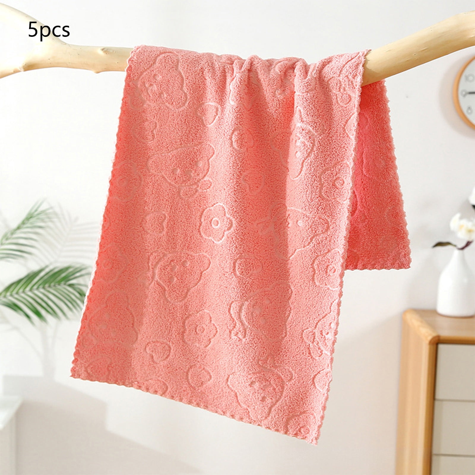 5Pcs Bathroom Hand Towels, 14x30