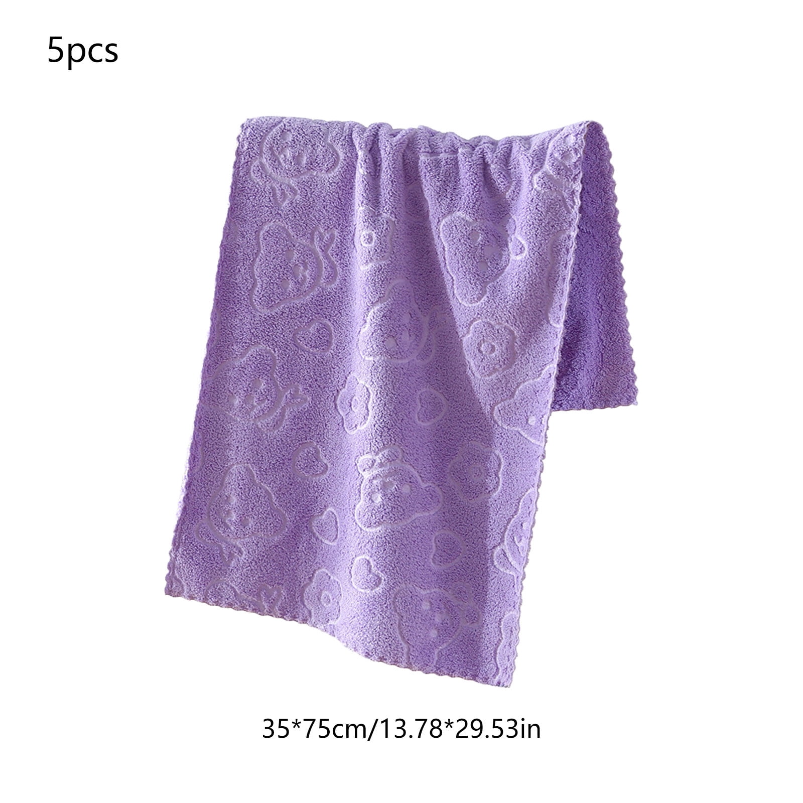 5Pcs Bathroom Hand Towels, 14x30