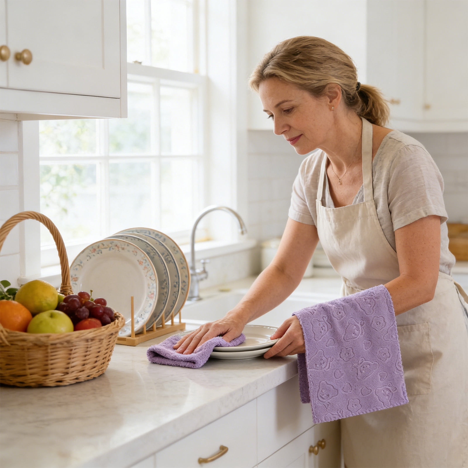 5Pcs Bathroom Hand Towels, 14x30