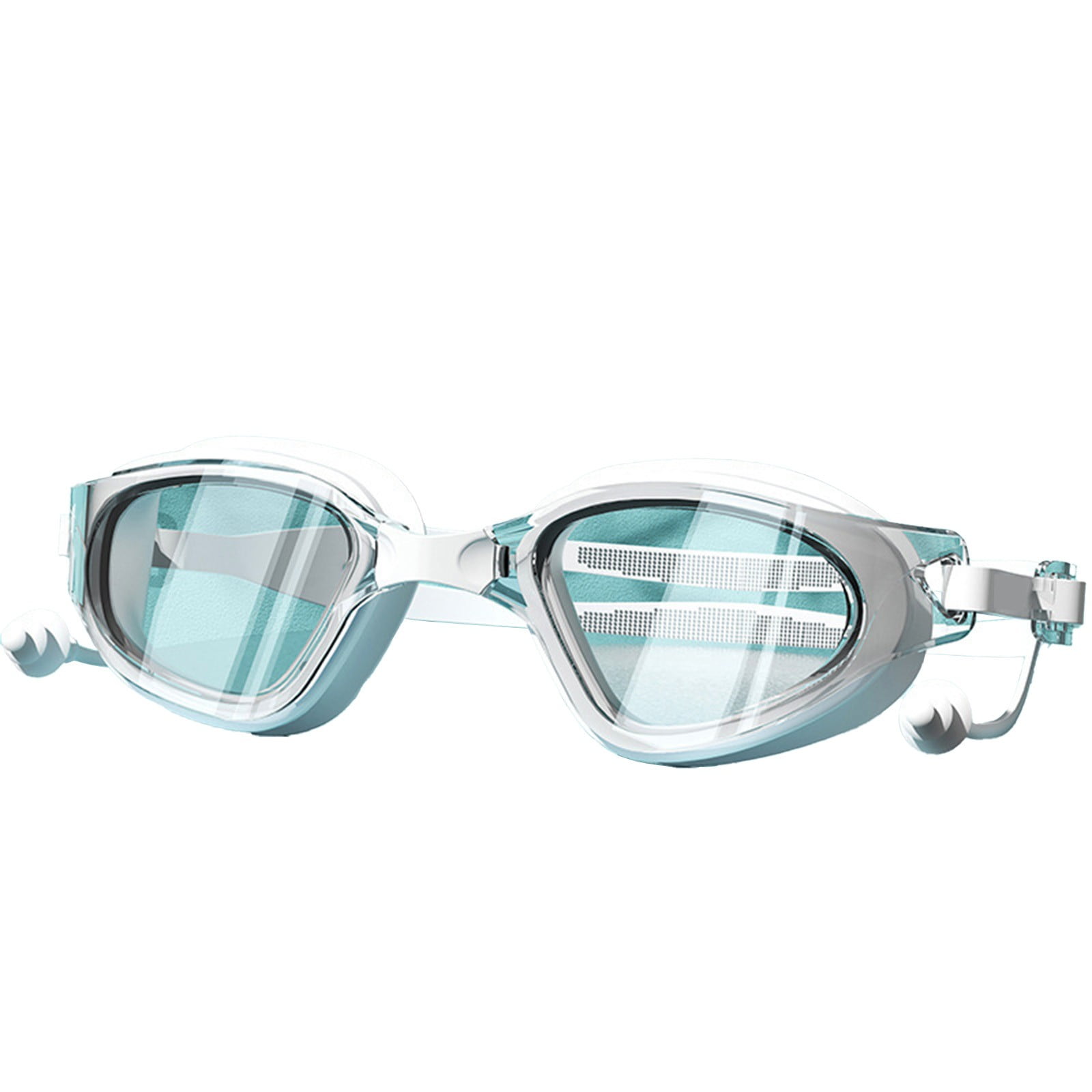 Large Frame Swim Goggles for Adults - Electroplated Anti-Fog HD Myopia Swimming Goggles with Adjustable Nose Cover, Leak-Proof Seal for Men & Women, Pool & Open Water by PALIFEUR 03_Large Frame Pool Goggles Adult_C - Image 3