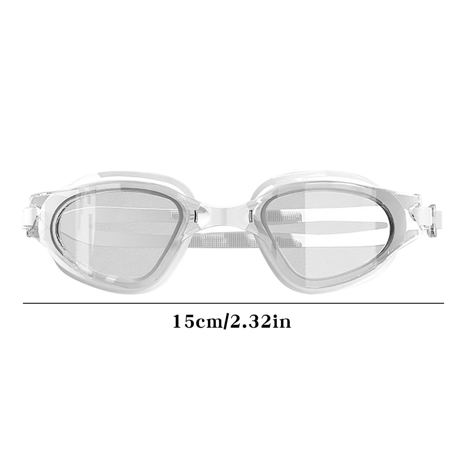 Large Frame Swim Goggles for Adults - Electroplated Anti-Fog HD Myopia Swimming Goggles with Adjustable Nose Cover, Leak-Proof Seal for Men & Women, Pool & Open Water by PALIFEUR 16_Premium Swim Goggles Bundle Set_WH - Image 4