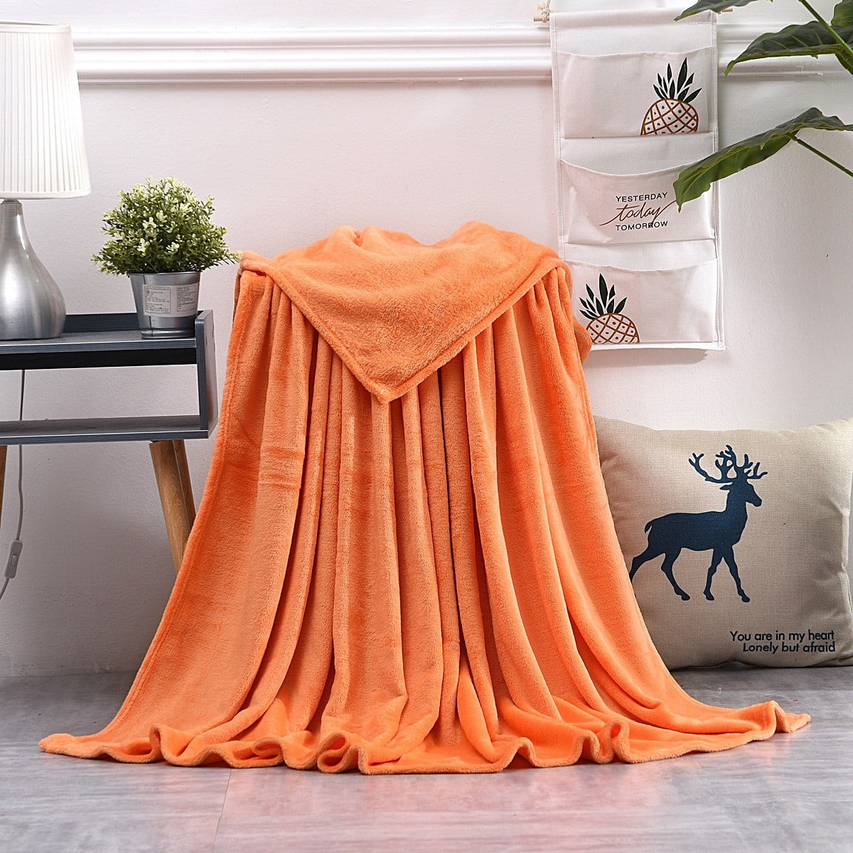 Shldybc Bath Sheets Towels for Adults 19.6x27.5 Inch Super Absorbent Soft Plush Pool Towel, Bath Towel Bath Sheets for Bathroom Pool Beach Orange#S - Image 1
