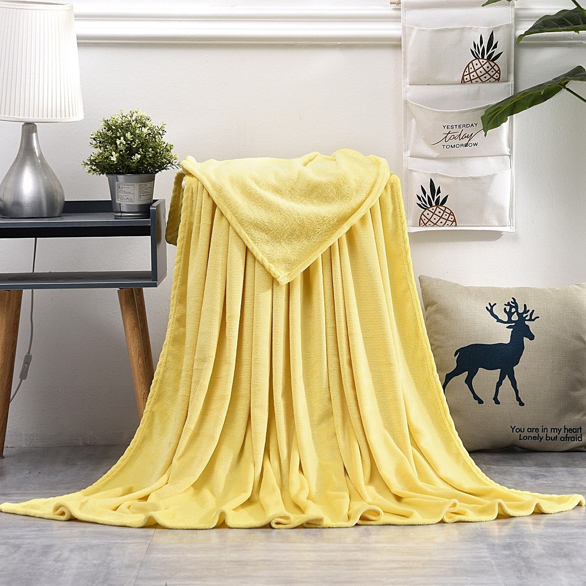 Shldybc Bath Sheets Towels for Adults 19.6x27.5 Inch Super Absorbent Soft Plush Pool Towel, Bath Towel Bath Sheets for Bathroom Pool Beach Yellow#S - Image 1