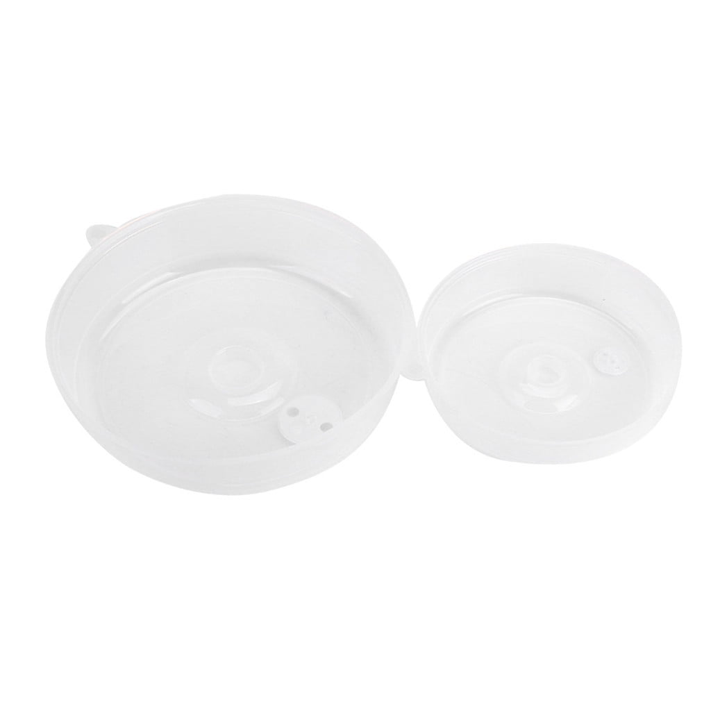 Danhjin 2PCS Microwave Splatter Cover for Food,Clear Like Glass Microwave Splash Guard Cooker lid,Dish bowl Plate Serving Cover with Steam Vent,BPA-Free,Saft - Image 2