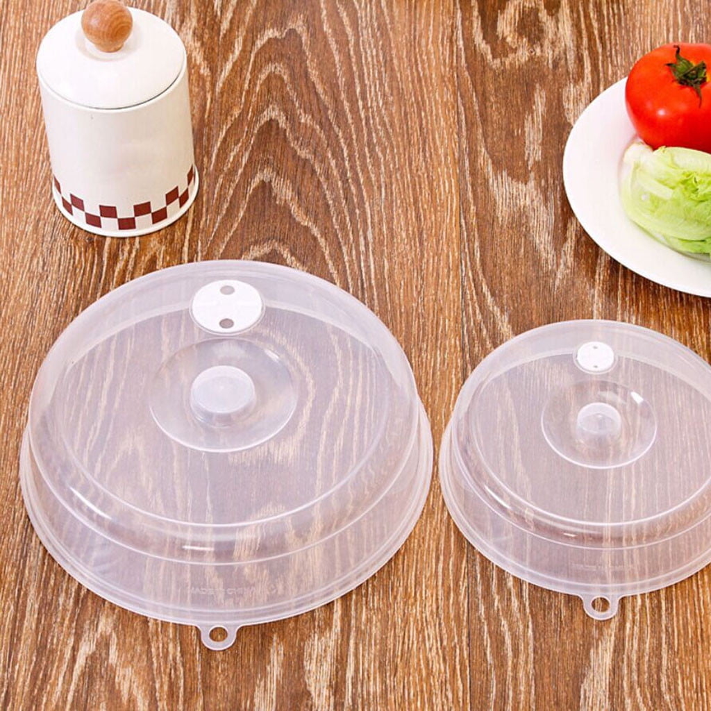 Danhjin 2PCS Microwave Splatter Cover for Food,Clear Like Glass Microwave Splash Guard Cooker lid,Dish bowl Plate Serving Cover with Steam Vent,BPA-Free,Saft - Image 6