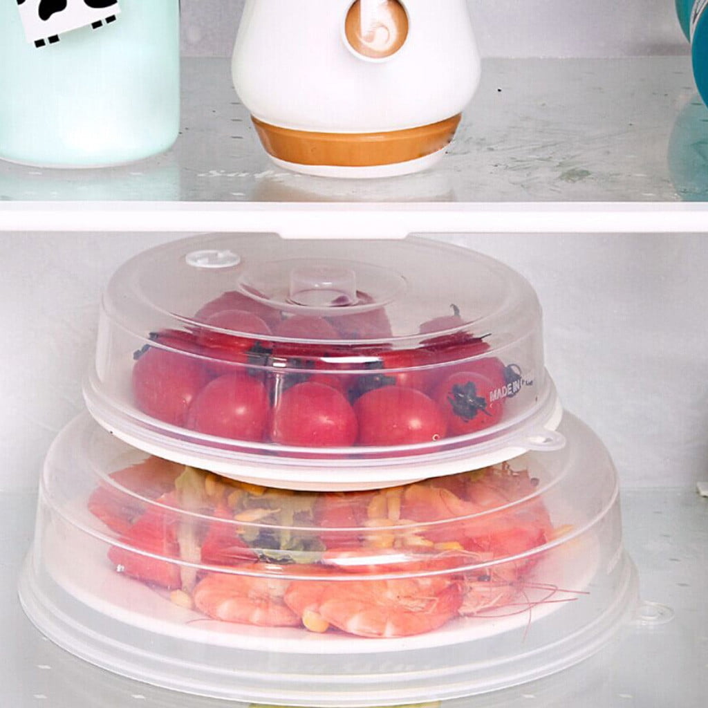 Danhjin 2PCS Microwave Splatter Cover for Food,Clear Like Glass Microwave Splash Guard Cooker lid,Dish bowl Plate Serving Cover with Steam Vent,BPA-Free,Saft - Image 7