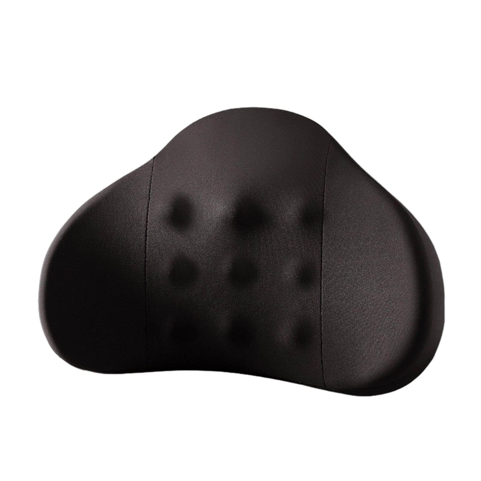 LSLJS Lumbar Cushion Memory Foam Lumbar Support Pillow for Car - Mid/Lower Back Support Cushion - for Car Seat, Office Chair, Car Lumbar Support Cute Car Pandas Lumbar Pillow Car Interior Supplies A-Black - Image 2