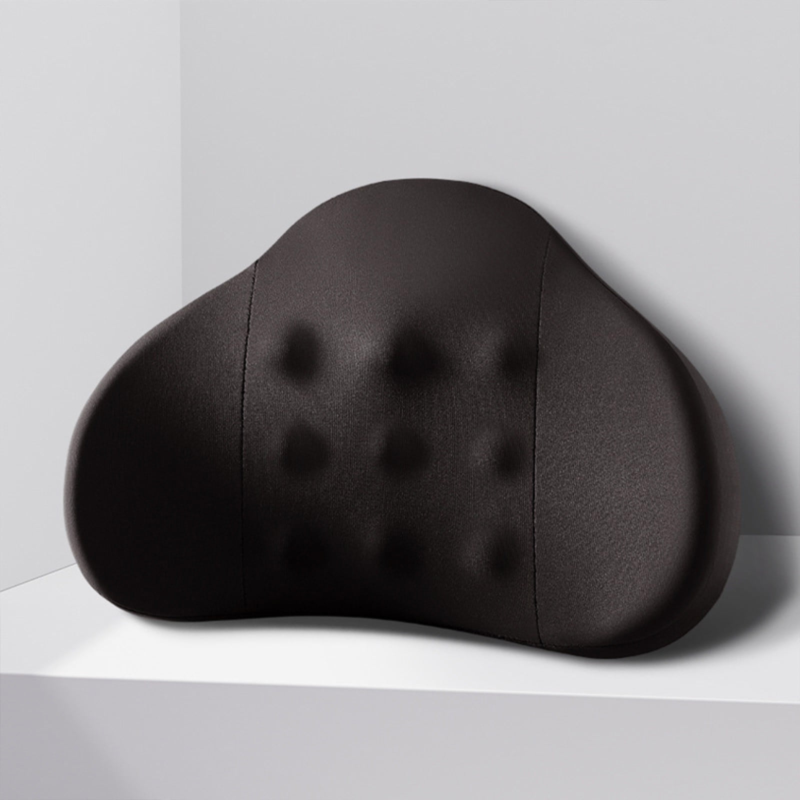 LSLJS Lumbar Cushion Memory Foam Lumbar Support Pillow for Car - Mid/Lower Back Support Cushion - for Car Seat, Office Chair, Car Lumbar Support Cute Car Pandas Lumbar Pillow Car Interior Supplies A-Black - Image 8