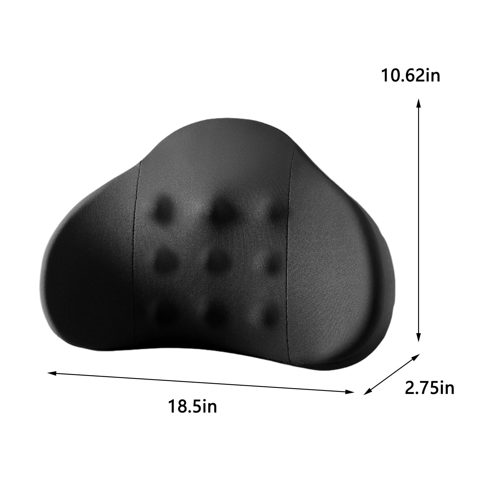 LSLJS Lumbar Cushion Memory Foam Lumbar Support Pillow for Car - Mid/Lower Back Support Cushion - for Car Seat, Office Chair, Car Lumbar Support Cute Car Pandas Lumbar Pillow Car Interior Supplies A-Dark Gray - Image 3