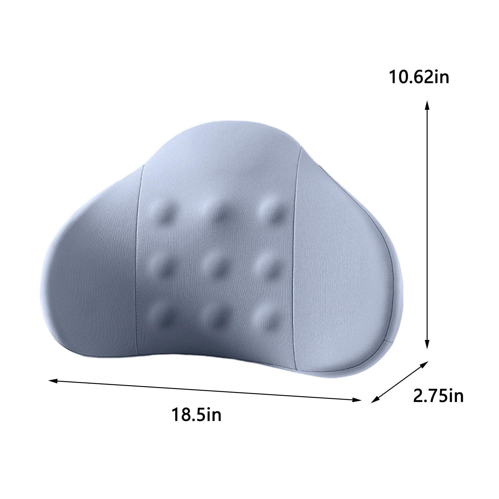 LSLJS Lumbar Cushion Memory Foam Lumbar Support Pillow for Car - Mid/Lower Back Support Cushion - for Car Seat, Office Chair, Car Lumbar Support Cute Car Pandas Lumbar Pillow Car Interior Supplies A-Light Blue - Image 3