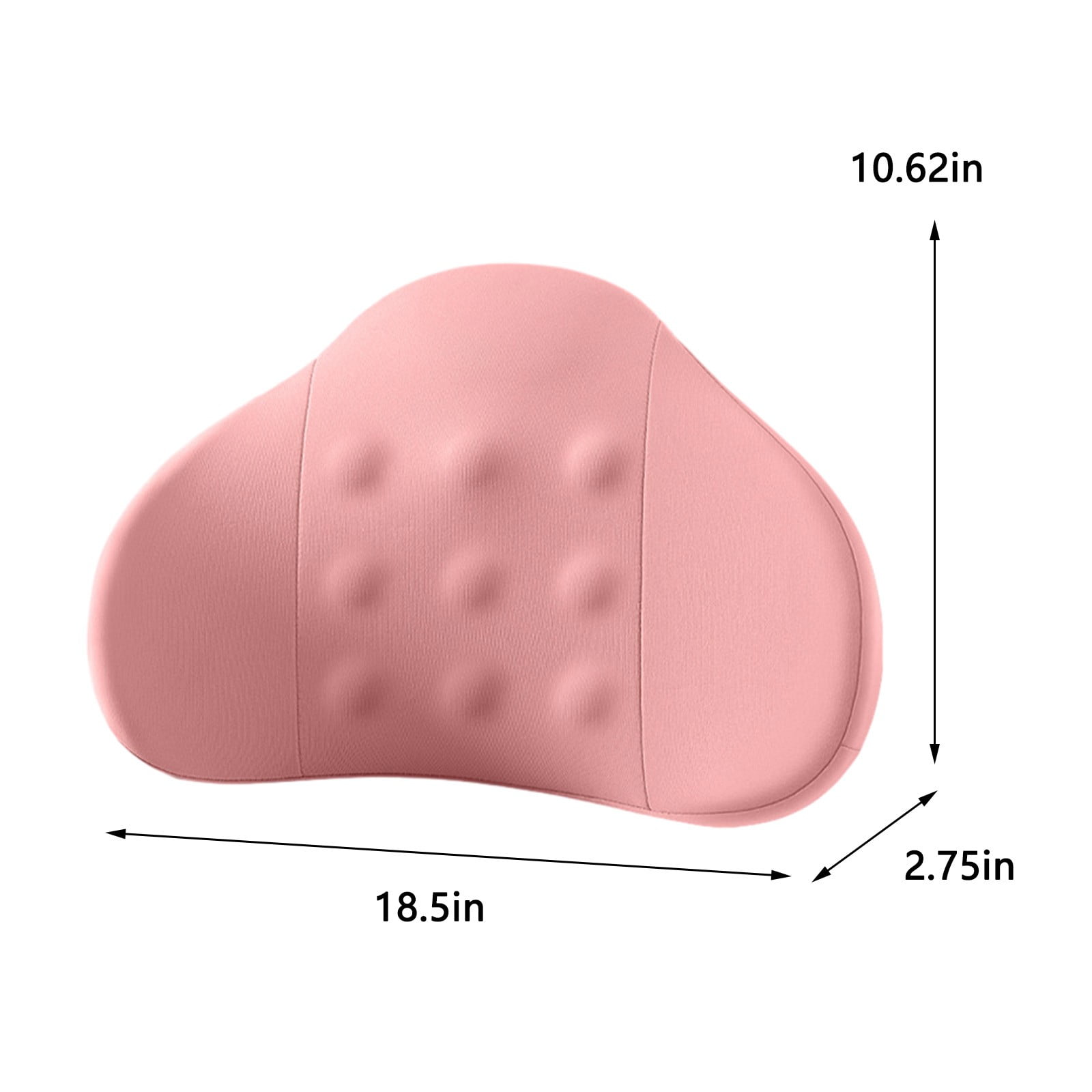LSLJS Lumbar Cushion Memory Foam Lumbar Support Pillow for Car - Mid/Lower Back Support Cushion - for Car Seat, Office Chair, Car Lumbar Support Cute Car Pandas Lumbar Pillow Car Interior Supplies A-Pink - Image 3