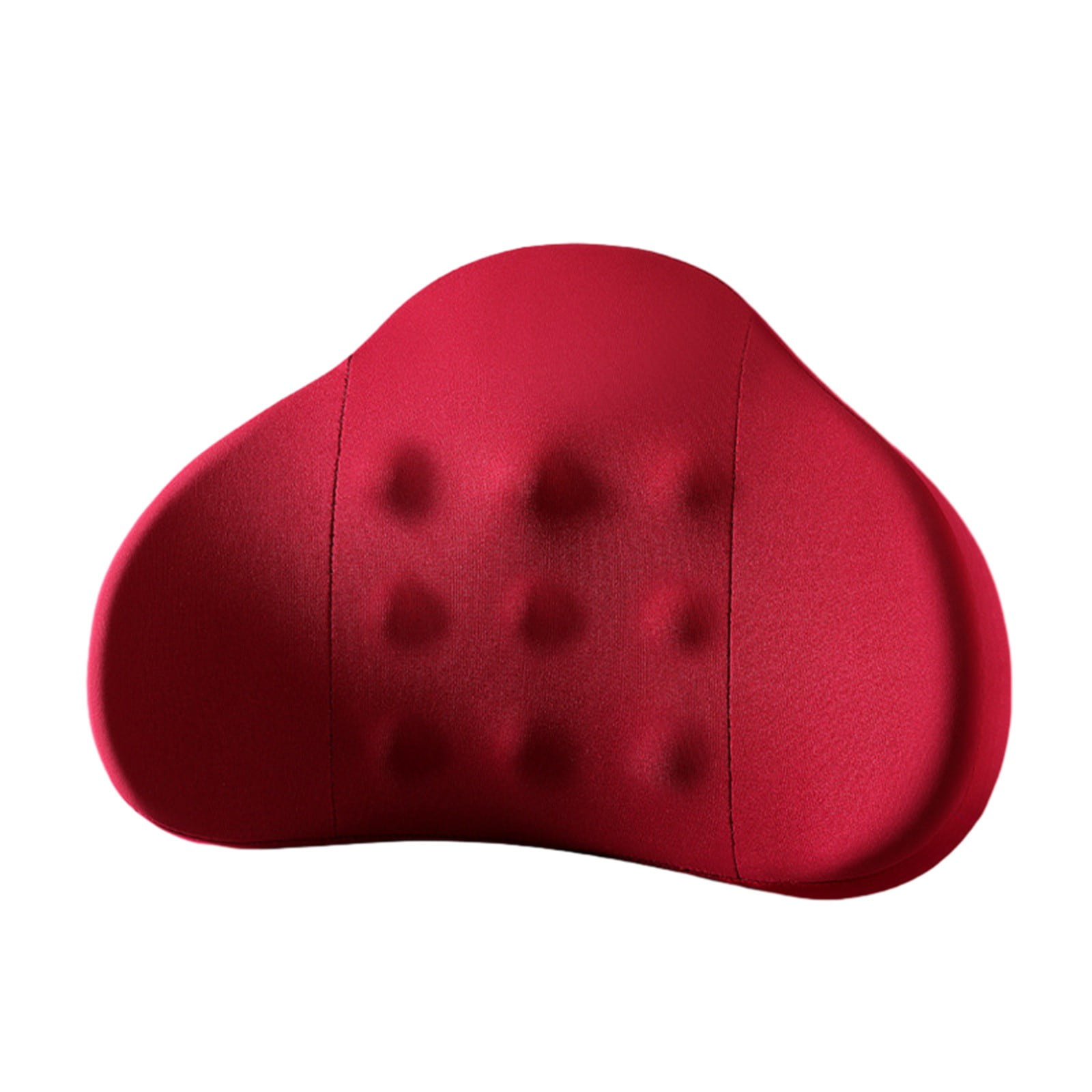 LSLJS Lumbar Cushion Memory Foam Lumbar Support Pillow for Car - Mid/Lower Back Support Cushion - for Car Seat, Office Chair, Car Lumbar Support Cute Car Pandas Lumbar Pillow Car Interior Supplies A-Red - Image 2