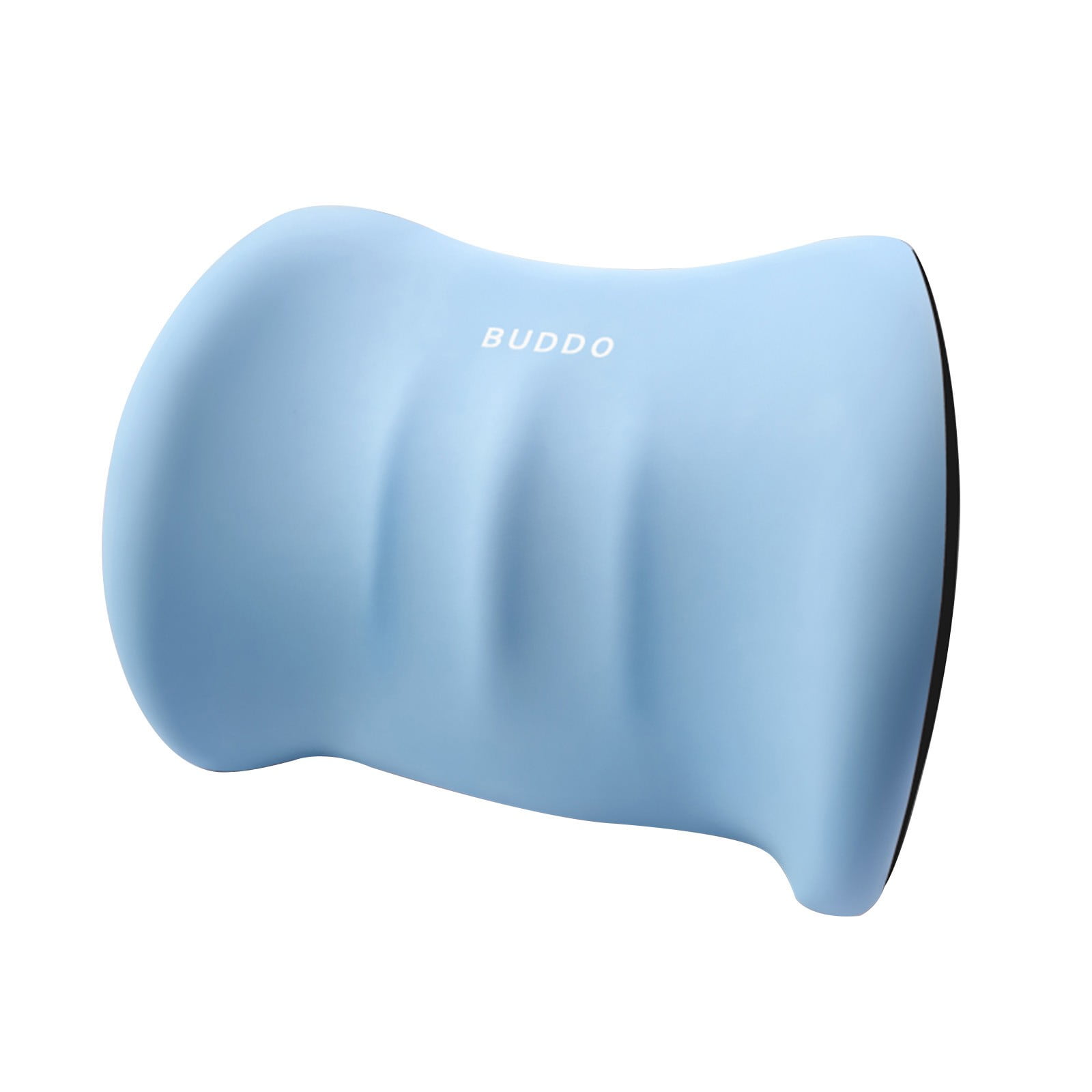 LSLJS Lumbar Cushion Memory Foam Lumbar Support Pillow for Car - Mid/Lower Back Support Cushion - for Car Seat, Office Chair, Car Lumbar Support Cute Car Pandas Lumbar Pillow Car Interior Supplies B-Light blue - Image 2