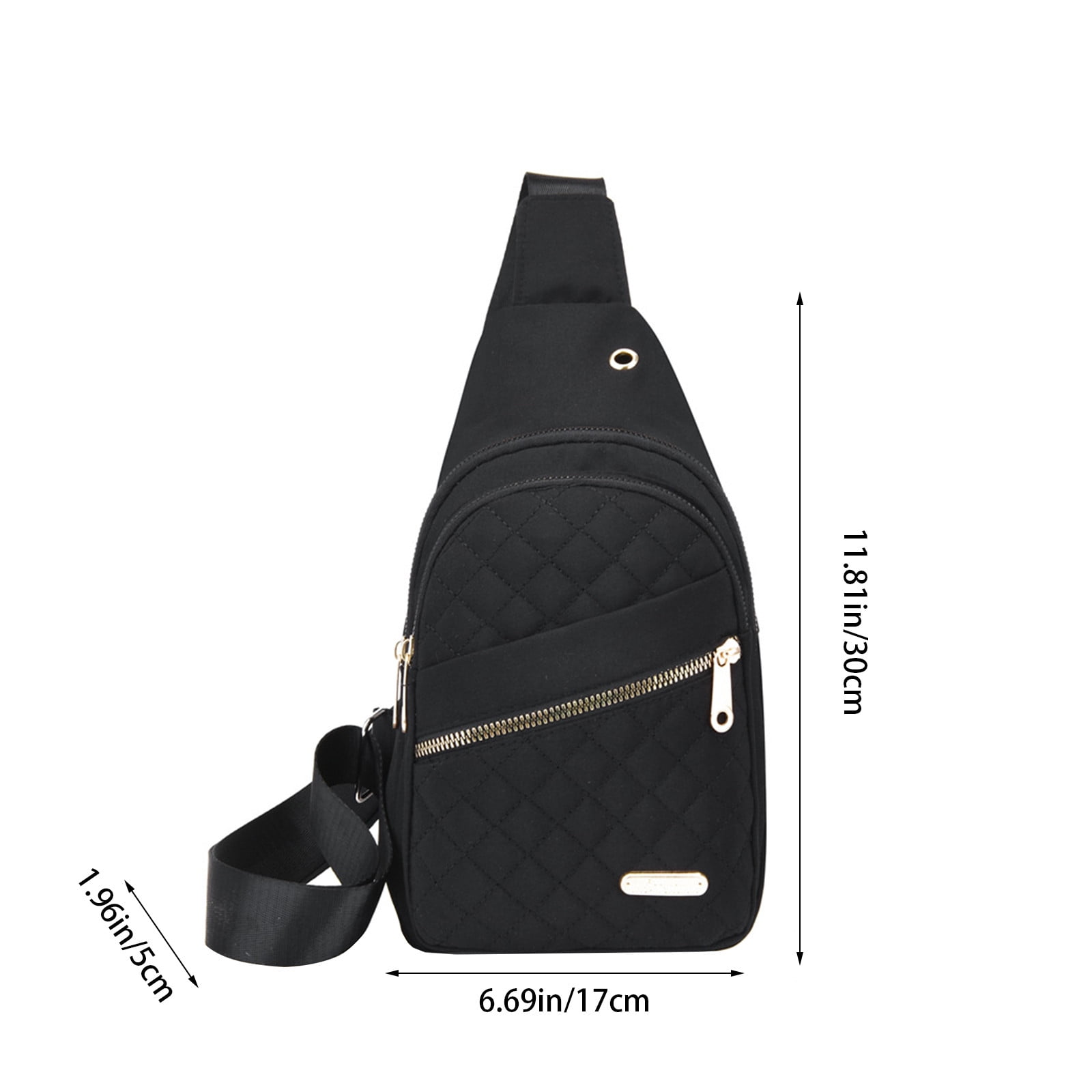 Suncoda Sling Bag for Women, Crossbody Sling Backpack Small Sling Bag Multipurpose Crossbody Shoulder Bag Travel Hiking Backpack, Sling Bag for Men #1-Black - Image 4
