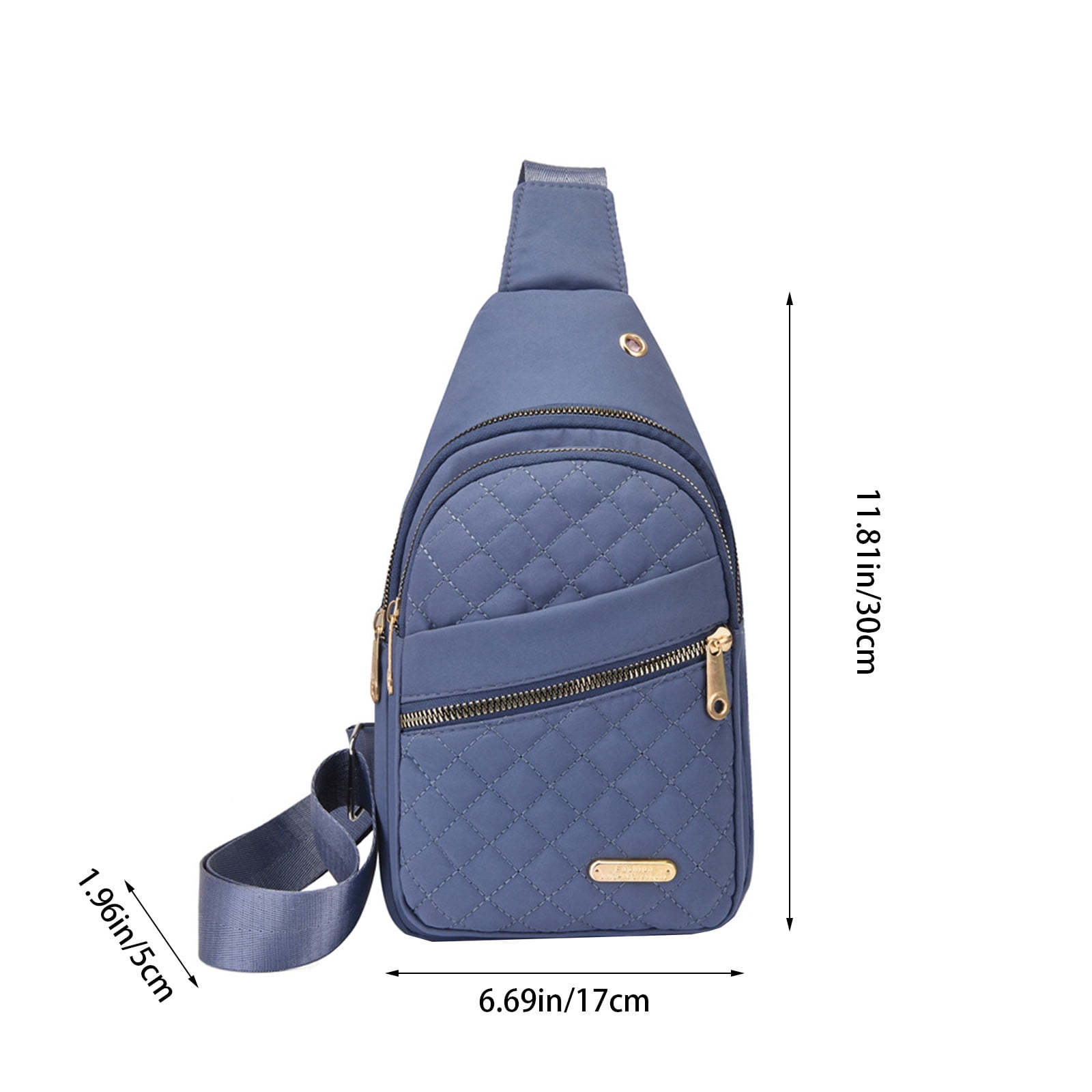 Suncoda Sling Bag for Women, Crossbody Sling Backpack Small Sling Bag Multipurpose Crossbody Shoulder Bag Travel Hiking Backpack, Sling Bag for Men #1-Blue - Image 3