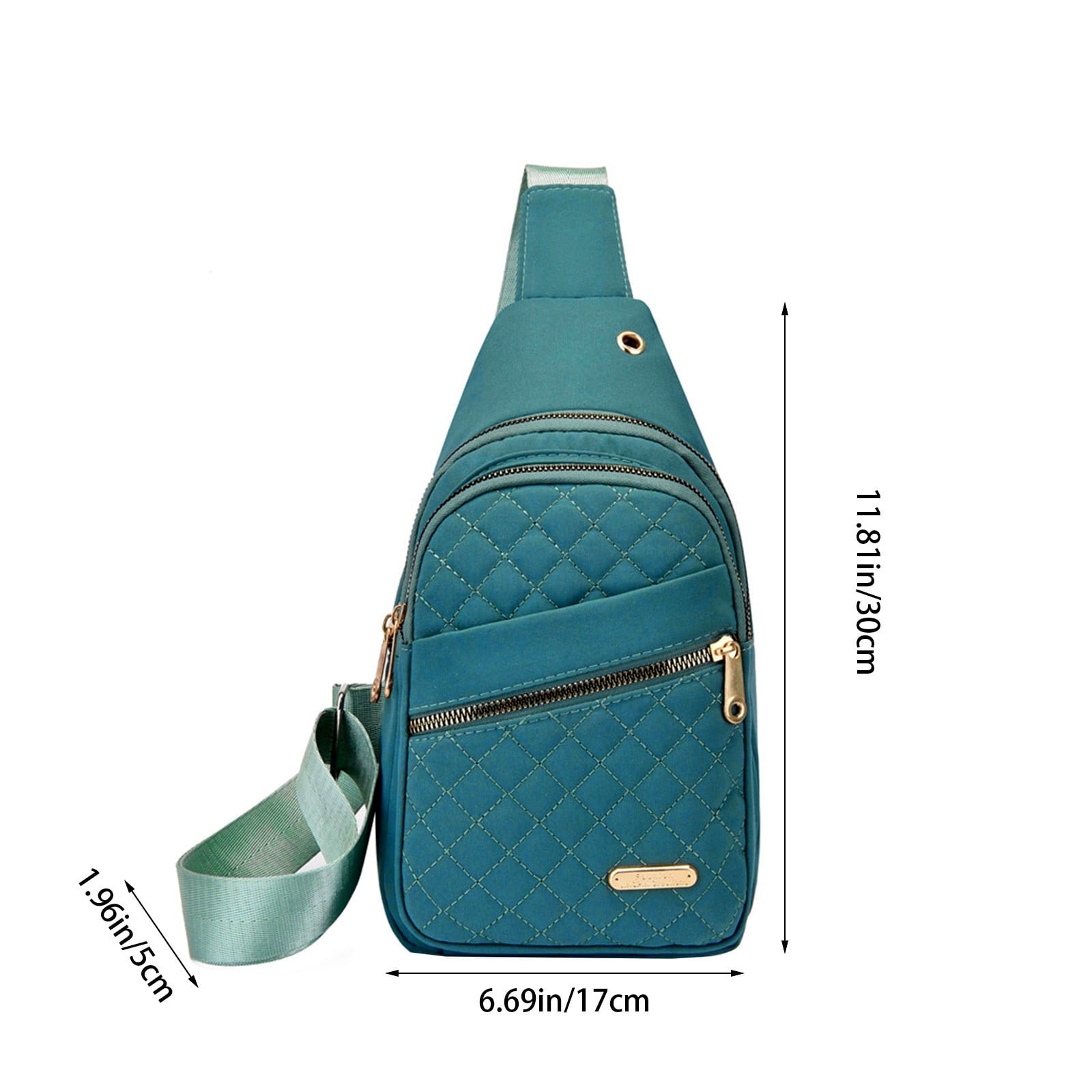 Suncoda Sling Bag for Women, Crossbody Sling Backpack Small Sling Bag Multipurpose Crossbody Shoulder Bag Travel Hiking Backpack, Sling Bag for Men #1-Green - Image 3