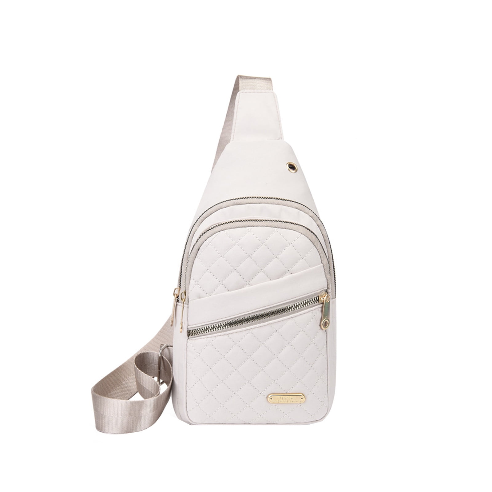 Suncoda Sling Bag for Women, Crossbody Sling Backpack Small Sling Bag Multipurpose Crossbody Shoulder Bag Travel Hiking Backpack, Sling Bag for Men #1-White - Image 2