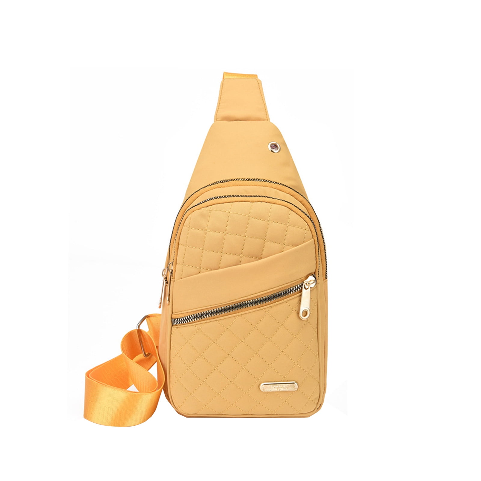 Suncoda Sling Bag for Women, Crossbody Sling Backpack Small Sling Bag Multipurpose Crossbody Shoulder Bag Travel Hiking Backpack, Sling Bag for Men #1-Yellow - Image 2