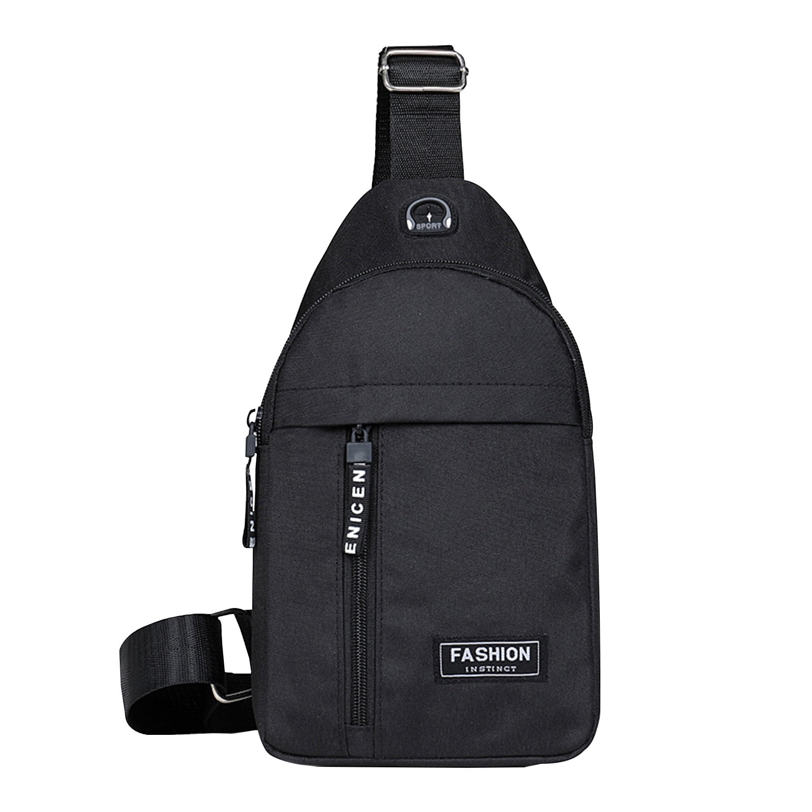 Suncoda Sling Bag for Women, Crossbody Sling Backpack Small Sling Bag Multipurpose Crossbody Shoulder Bag Travel Hiking Backpack, Sling Bag for Men #2-Black - Image 2