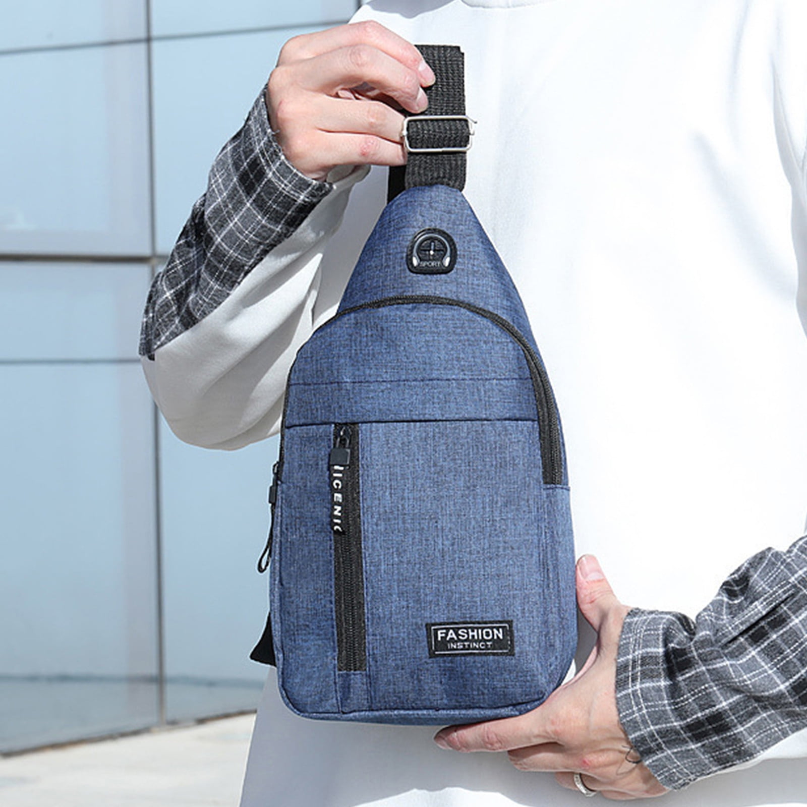 Suncoda Sling Bag for Women, Crossbody Sling Backpack Small Sling Bag Multipurpose Crossbody Shoulder Bag Travel Hiking Backpack, Sling Bag for Men #2-Blue - Image 4