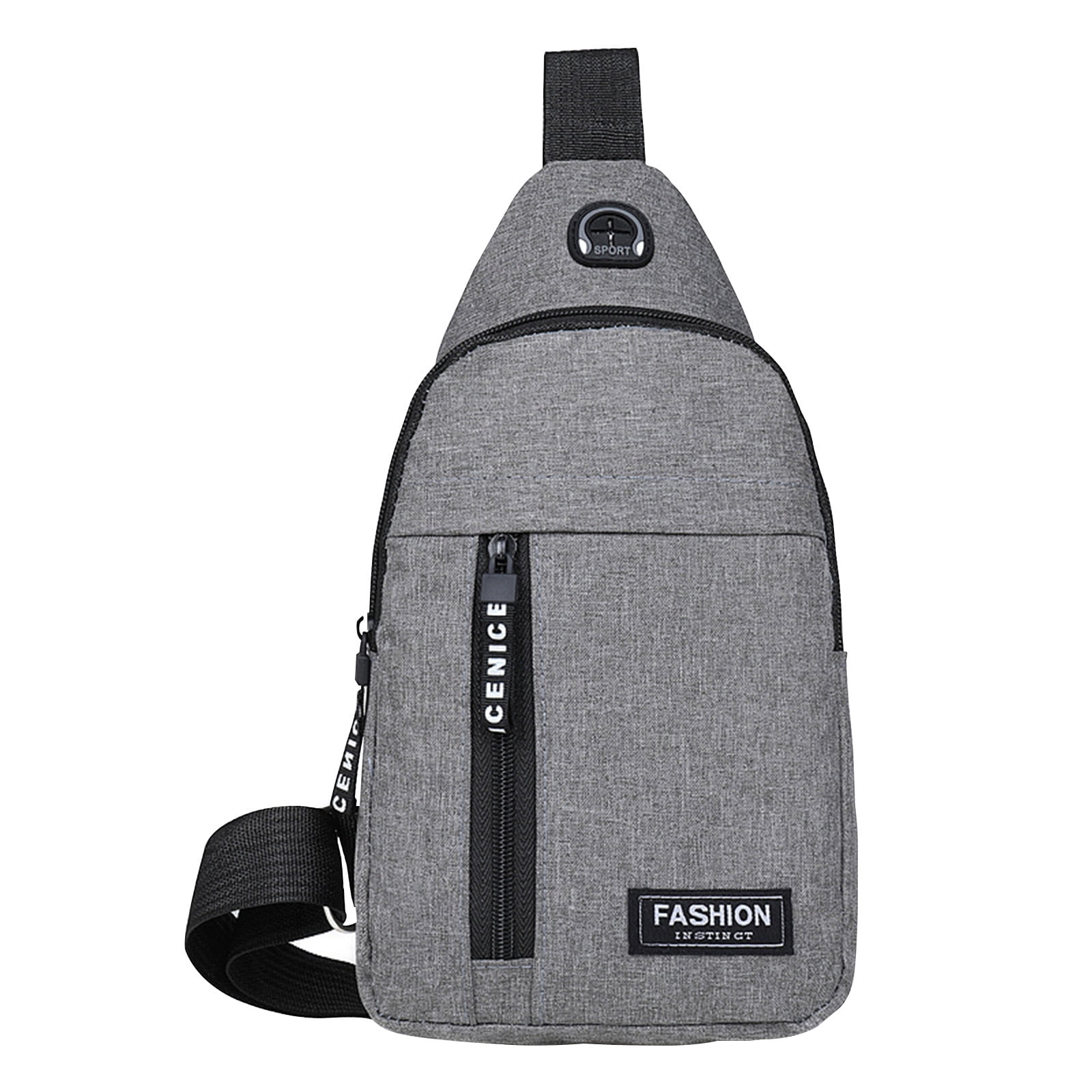 Suncoda Sling Bag for Women, Crossbody Sling Backpack Small Sling Bag Multipurpose Crossbody Shoulder Bag Travel Hiking Backpack, Sling Bag for Men #2-Gray - Image 2