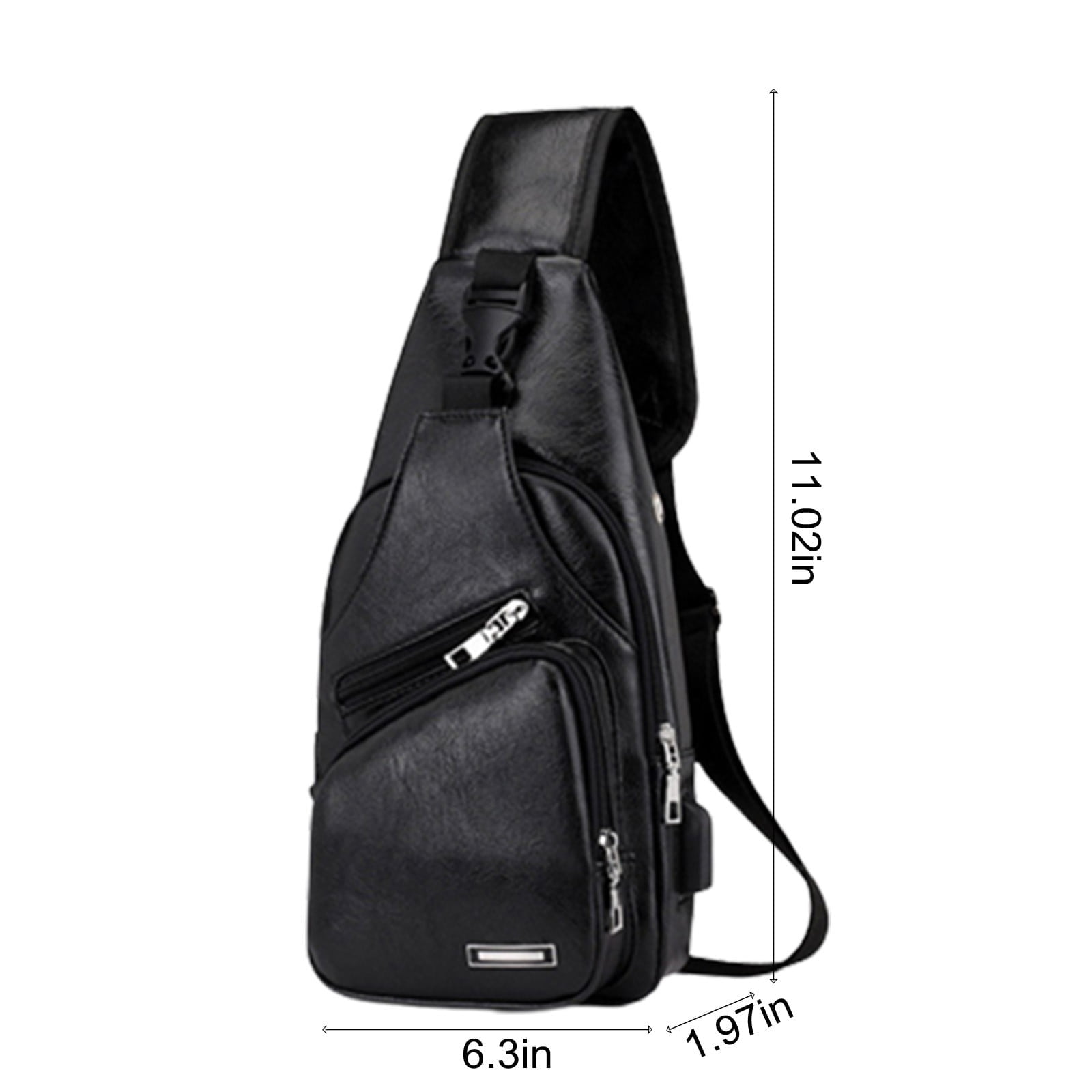 Suncoda Sling Bag for Women, Crossbody Sling Backpack Small Sling Bag Multipurpose Crossbody Shoulder Bag Travel Hiking Backpack, Sling Bag for Men #3-Black - Image 3