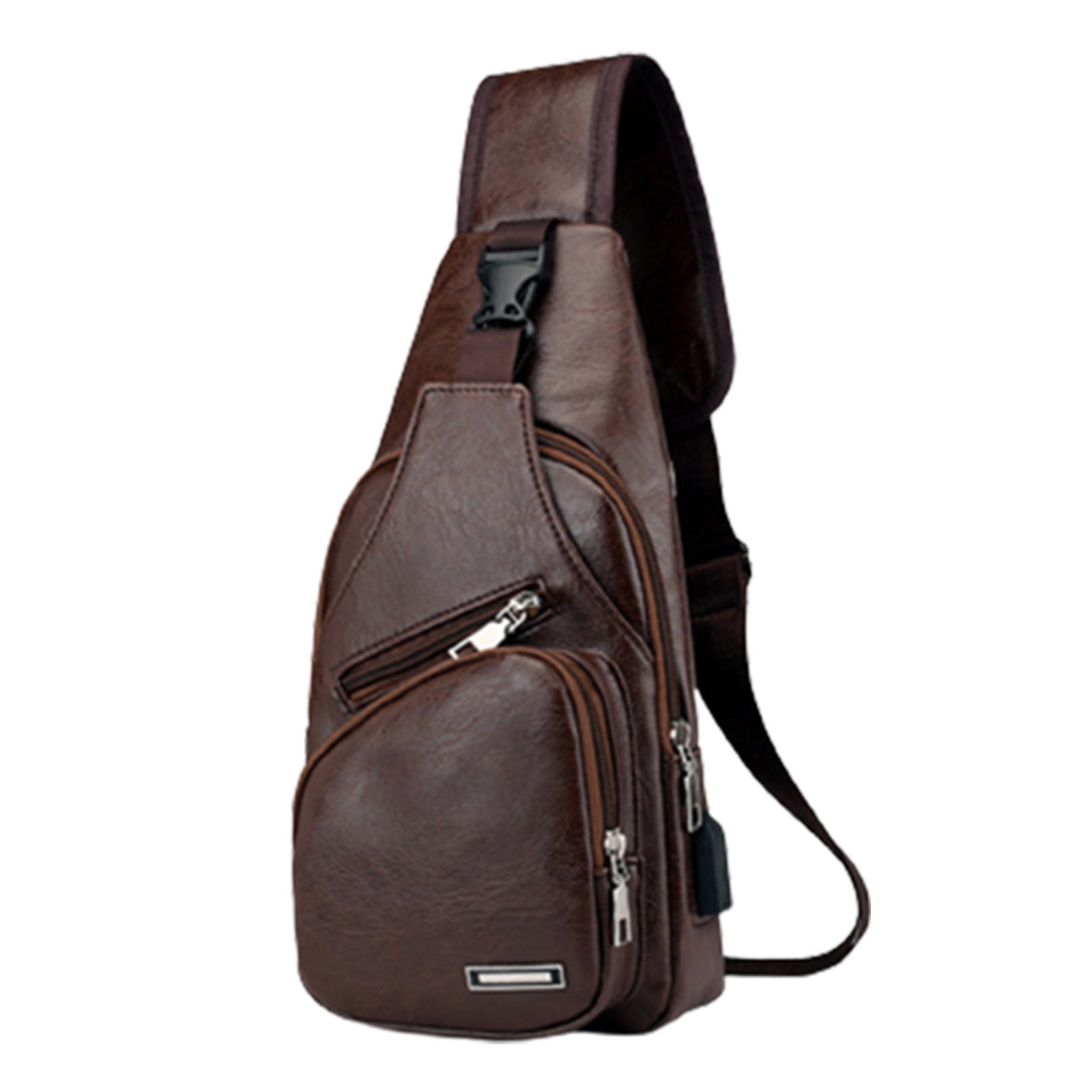 Suncoda Sling Bag for Women, Crossbody Sling Backpack Small Sling Bag Multipurpose Crossbody Shoulder Bag Travel Hiking Backpack, Sling Bag for Men #3-Brown - Image 2