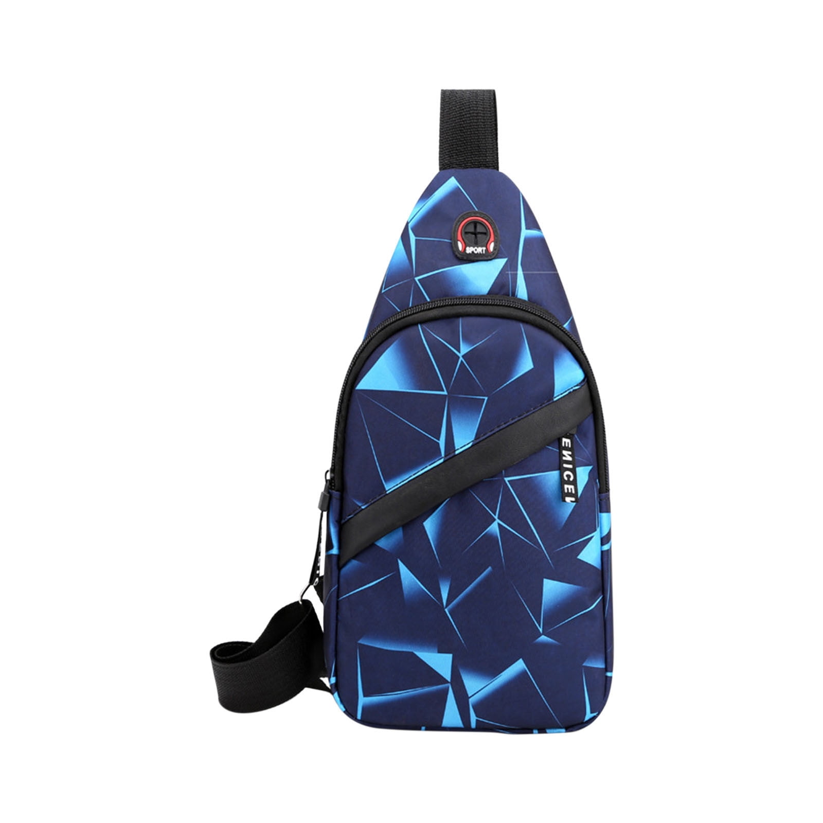 Suncoda Sling Bag for Women, Crossbody Sling Backpack Small Sling Bag Multipurpose Crossbody Shoulder Bag Travel Hiking Backpack, Sling Bag for Men #4-Blue - Image 1